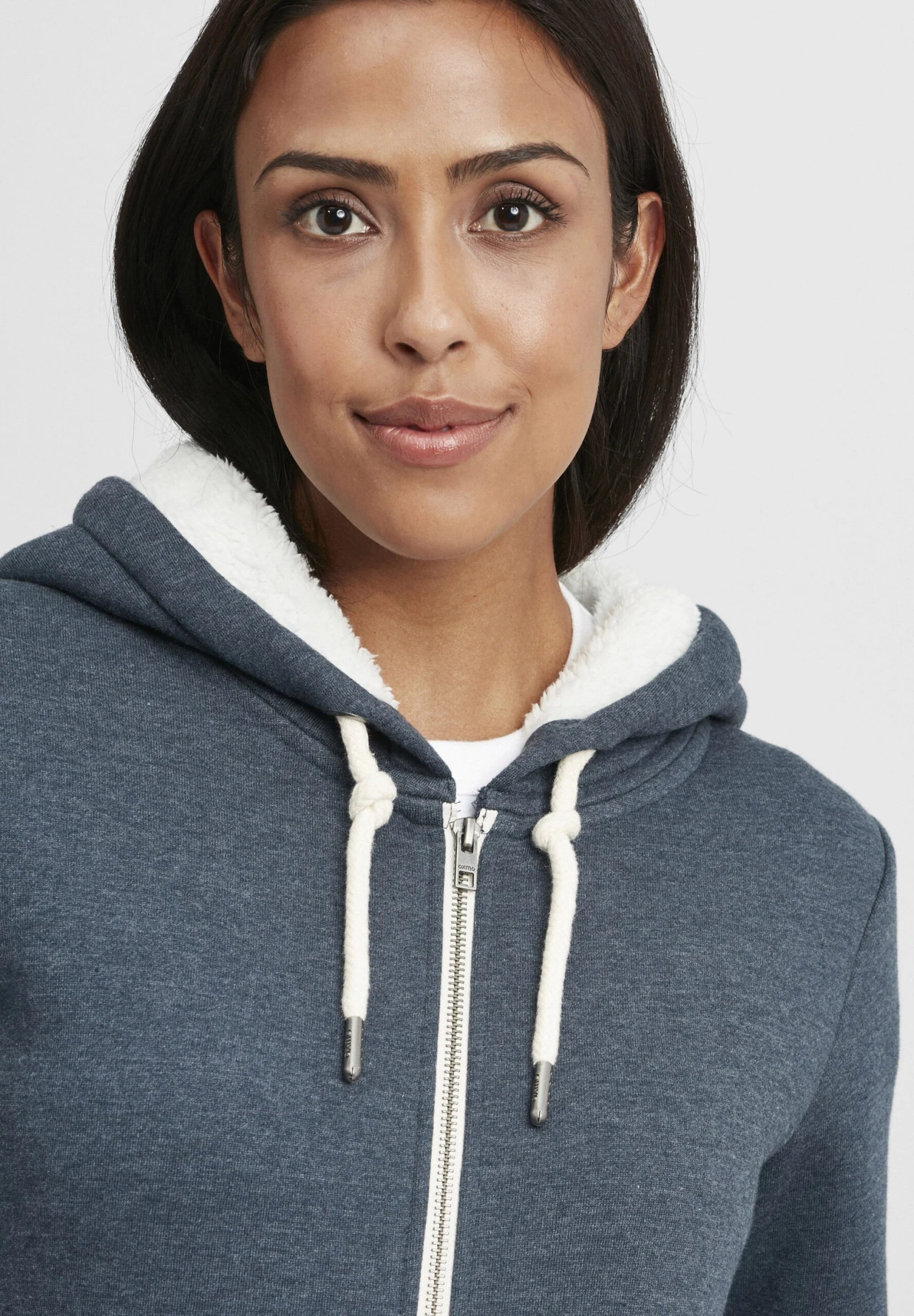 OXMO OXBINJI - Zip-up Sweatshirt - Insignia Blue Melange 4 OXMO OXBINJI - Zip-up Sweatshirt - Insignia Blue Melange - Image 4