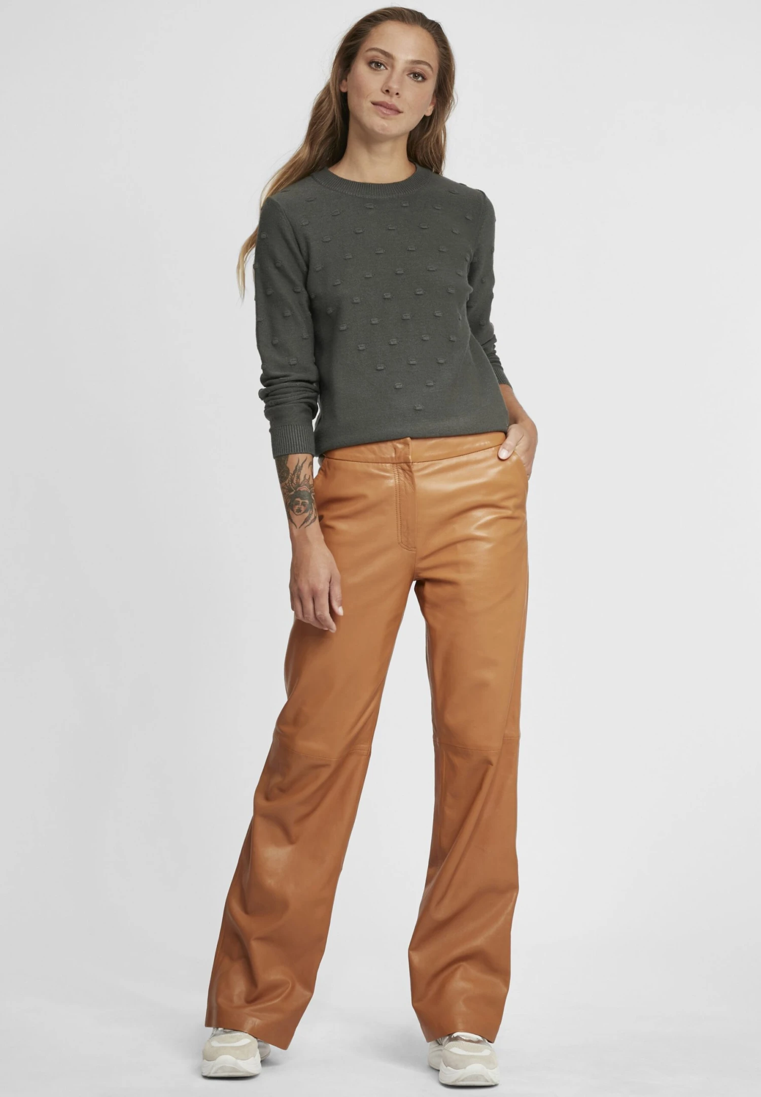 OXMO OXDOTTA - Jumper - Dark Shadow 2 OXMO OXDOTTA - Jumper - Dark Shadow - Image 2