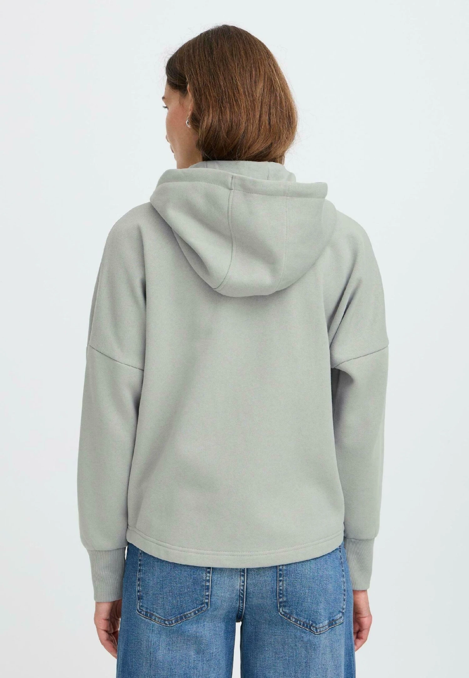 OXMO OXSANICE - Zip-up Sweatshirt - Limestone 3 OXMO OXSANICE - Zip-up Sweatshirt - Limestone - Image 3