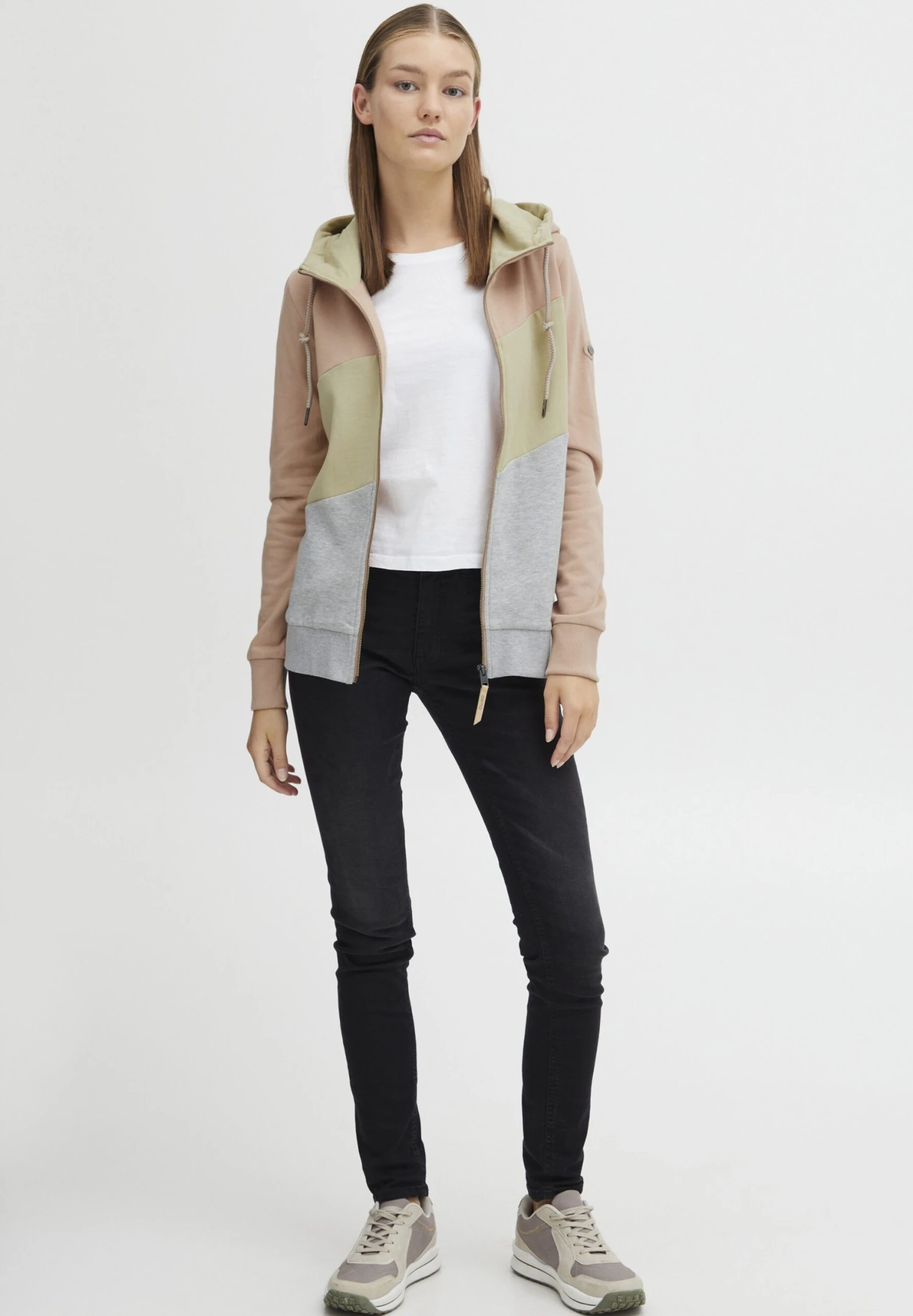 OXMO OXAGGI - Zip-up Sweatshirt - Mahogany Rose 2 OXMO OXAGGI - Zip-up Sweatshirt - Mahogany Rose - Image 2