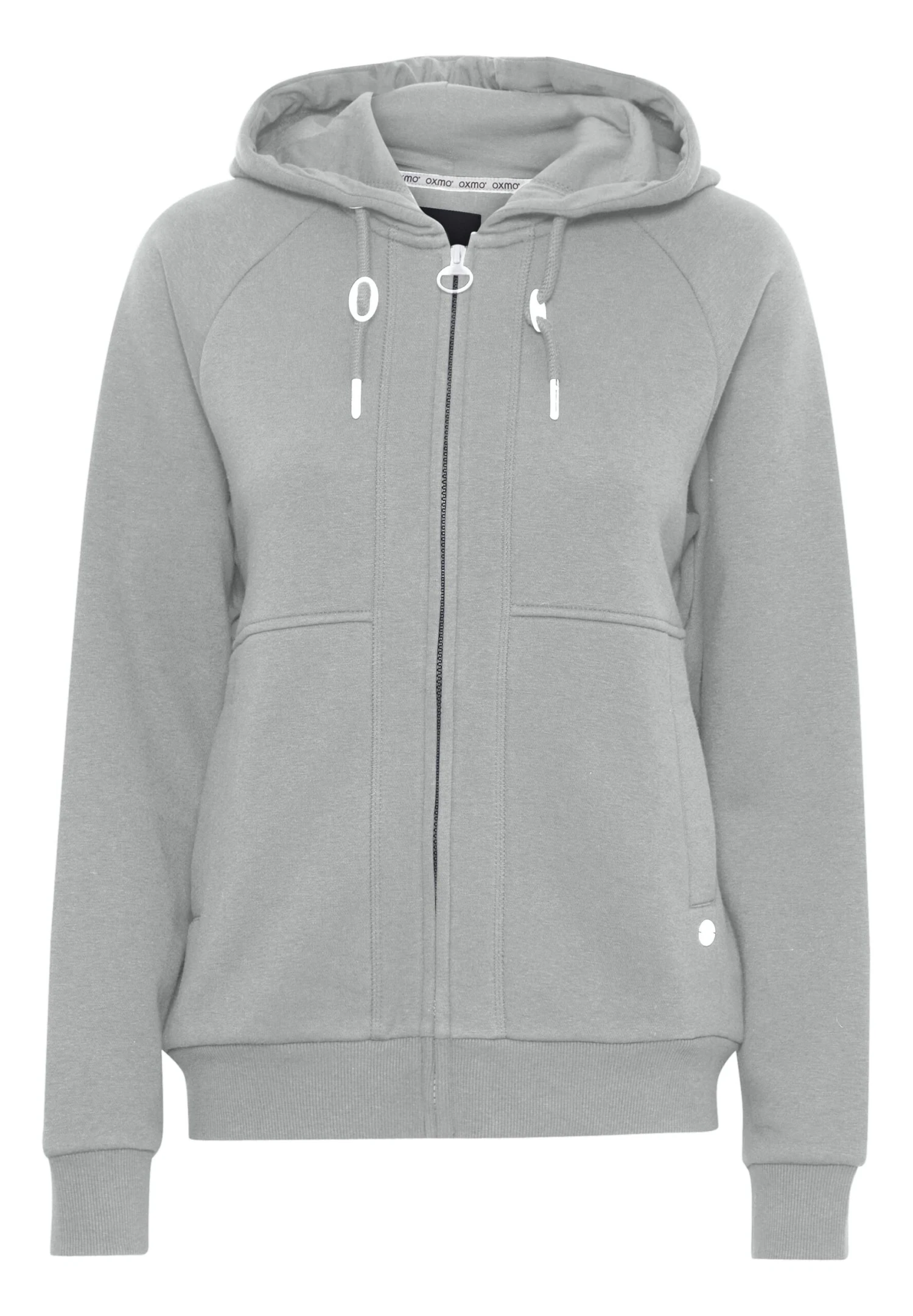 OXMO OXANDIE - Zip-up Sweatshirt - Medium Grey Melange 7 OXMO OXANDIE - Zip-up Sweatshirt - Medium Grey Melange - Image 7