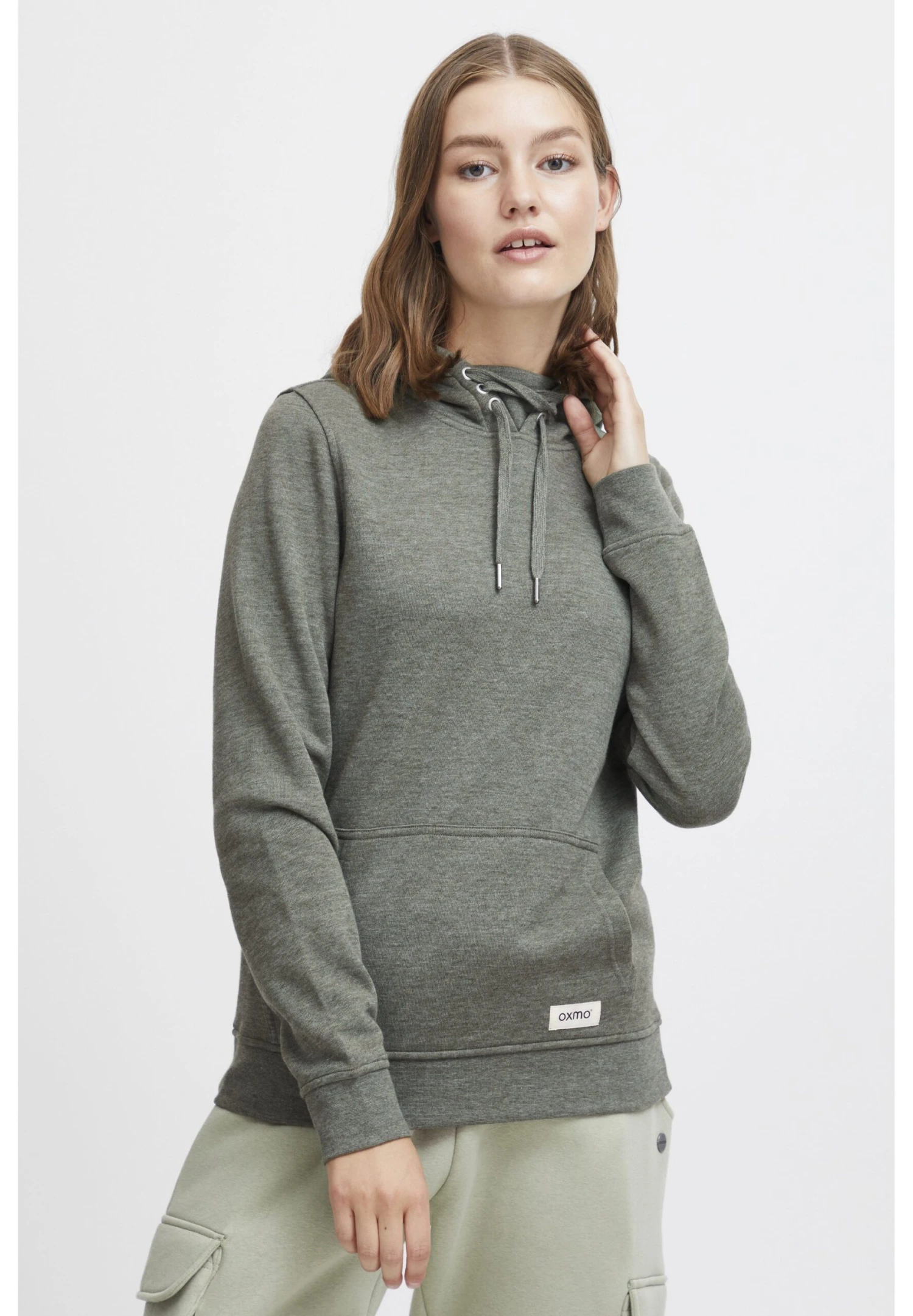 OXMO OXOwena - Hoodie - Climbing Ivy Melange 1 OXMO OXOwena - Hoodie - Climbing Ivy Melange