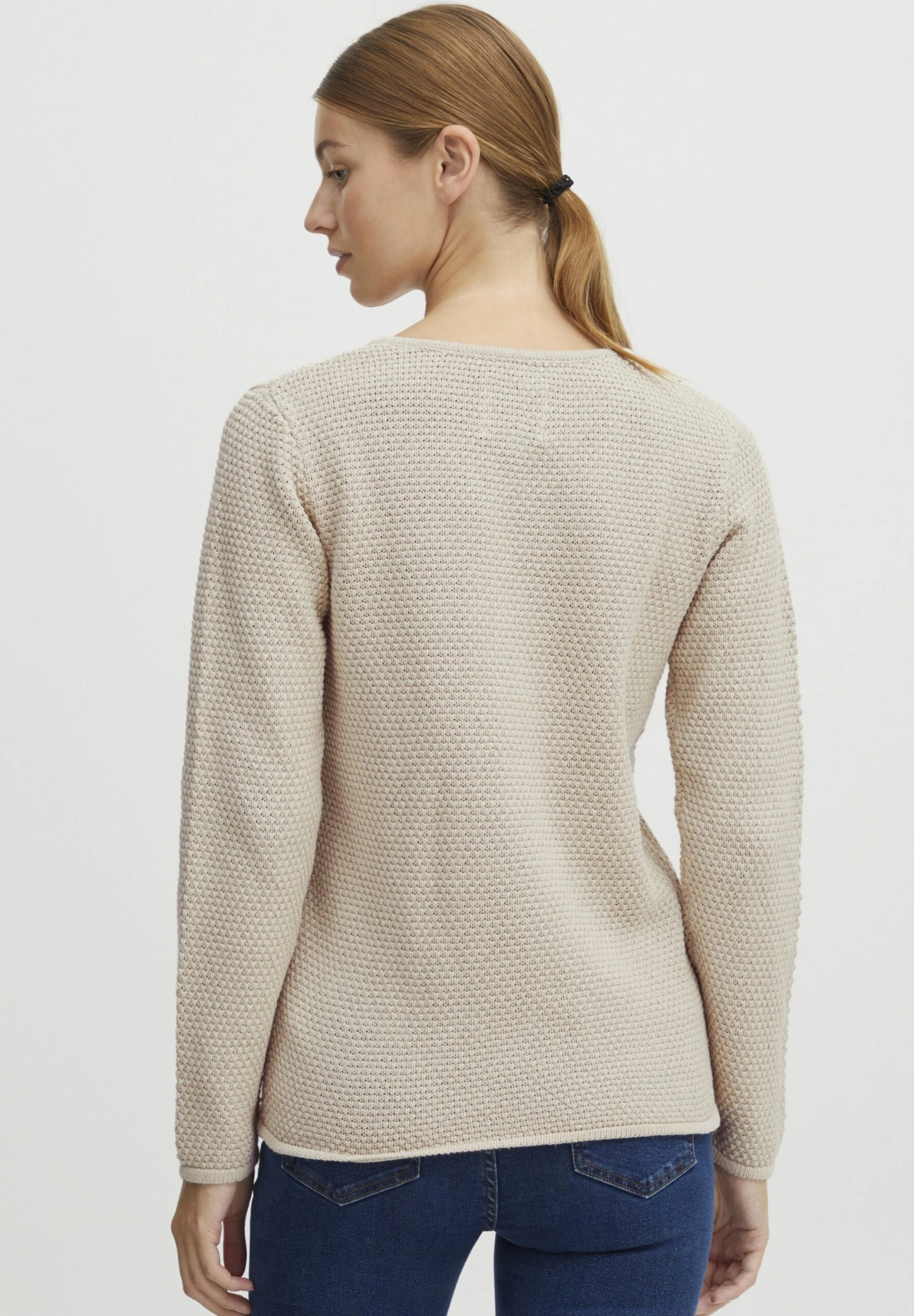 OXMO OXHANNA - Jumper - Oatmeal 3 OXMO OXHANNA - Jumper - Oatmeal - Image 3
