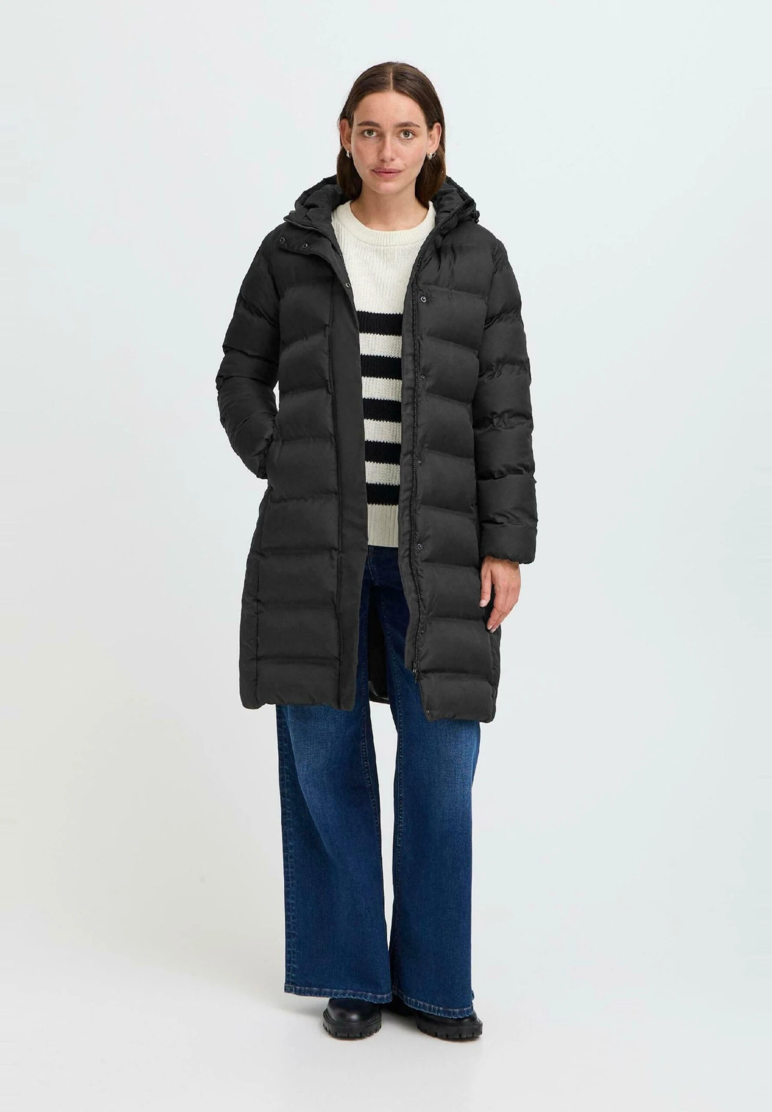 OXMO OXMARINETTA - Winter Coat - True Black 2 OXMO OXMARINETTA - Winter Coat - True Black - Image 2