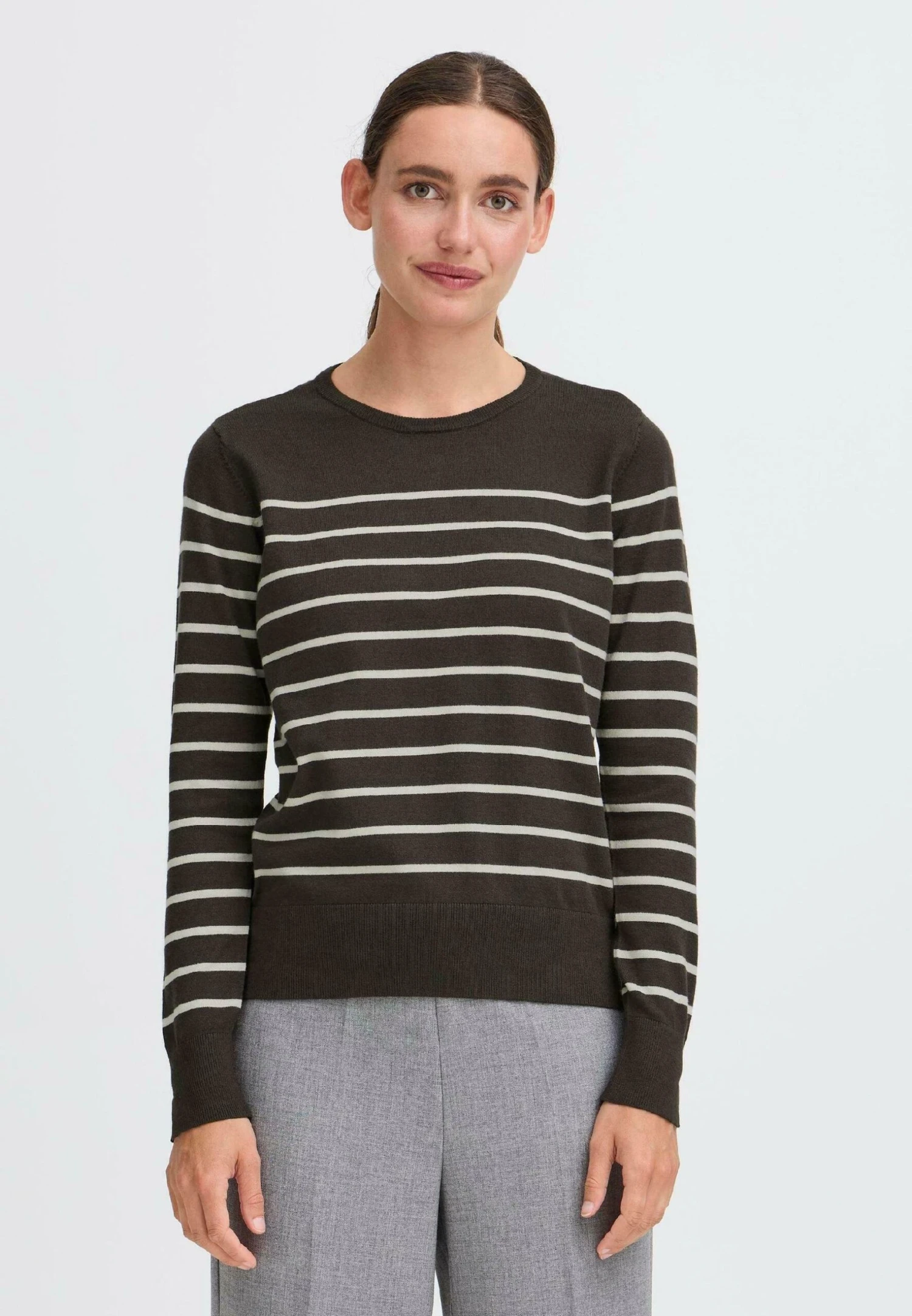 OXMO FRKEANA - Jumper - Chocolate Torte Mix 1 OXMO FRKEANA - Jumper - Chocolate Torte Mix