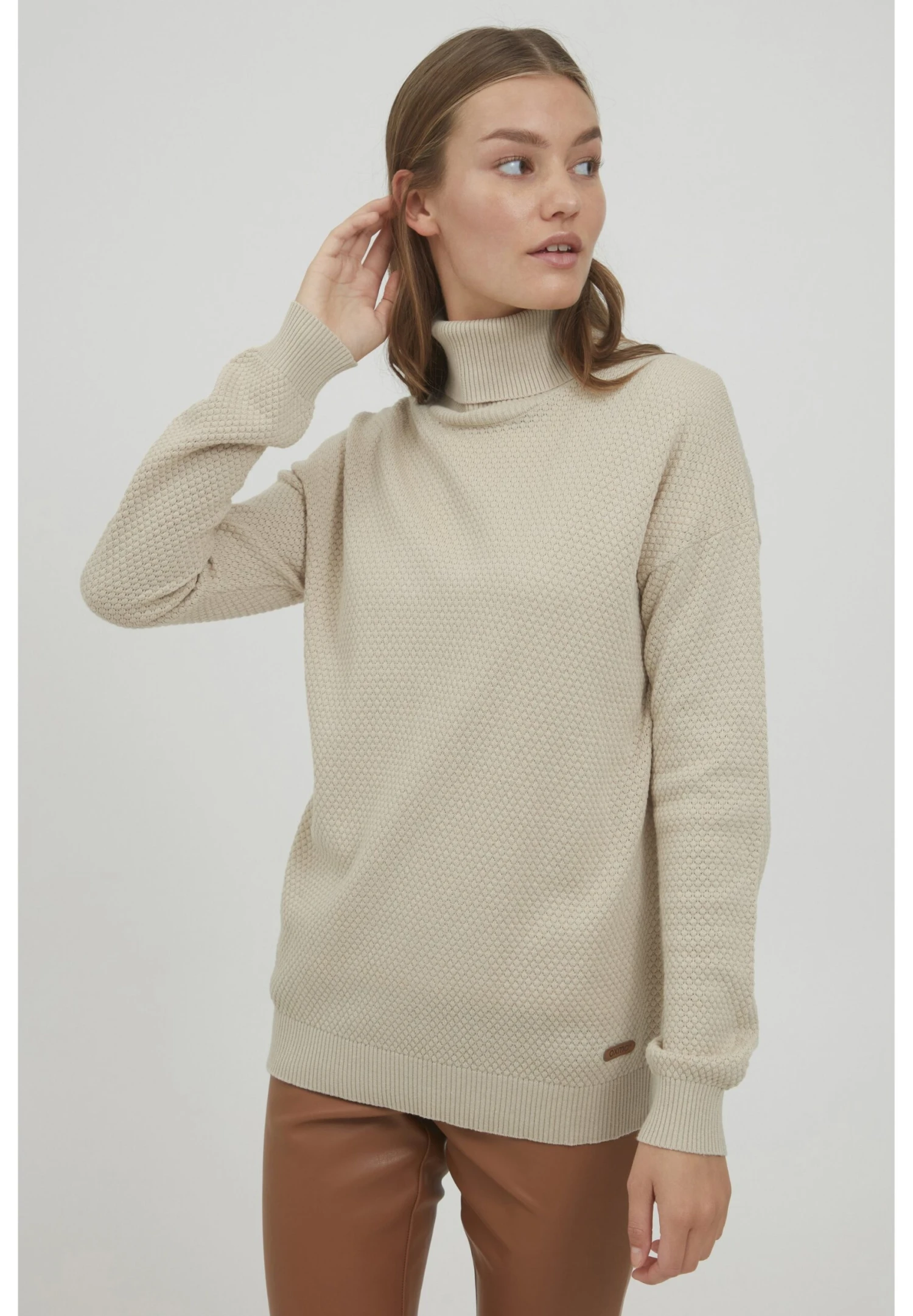OXMO OXSINA - Jumper - Oyster Gray 1 OXMO OXSINA - Jumper - Oyster Gray