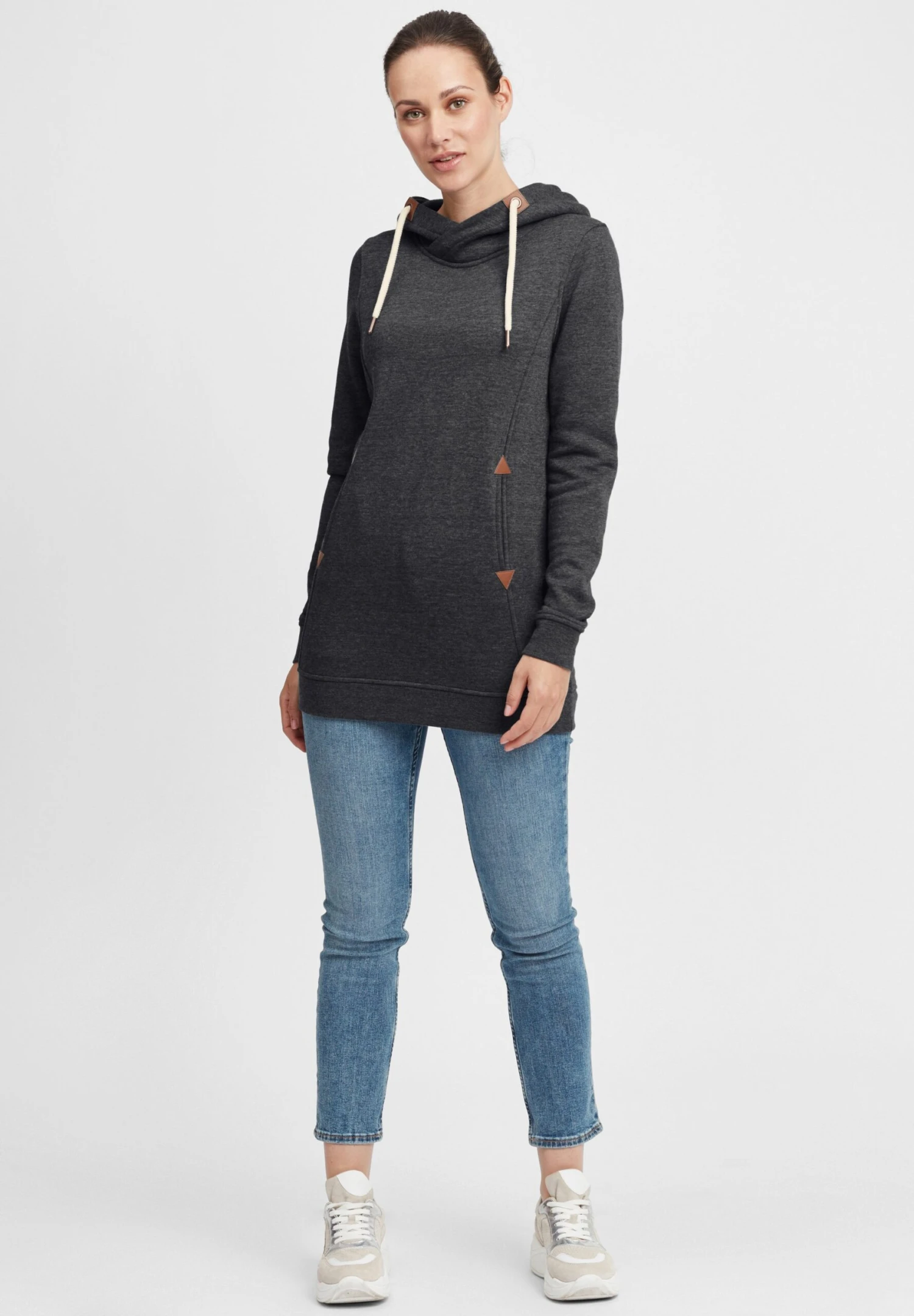 OXMO OXVicky - Hoodie - Dar Grey M 2 OXMO OXVicky - Hoodie - Dar Grey M - Image 2