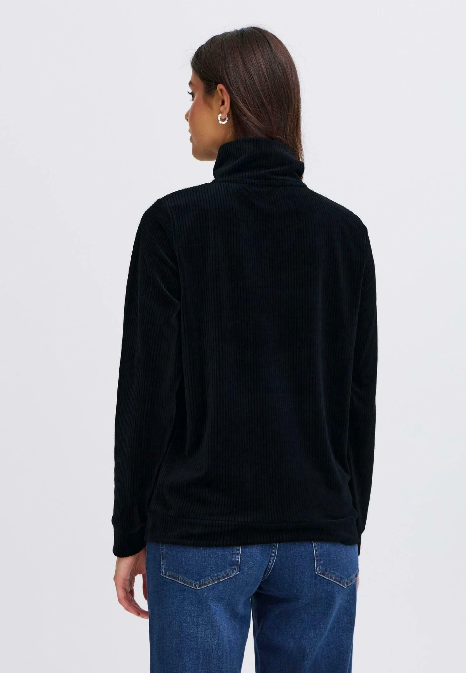 OXMO OXEBBA HALFZIP - Sweatshirt - Black 3 OXMO OXEBBA HALFZIP - Sweatshirt - Black - Image 3