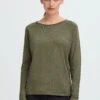 OXMO FRKEANA - Jumper - Dusty Olive