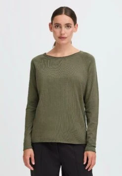 OXMO FRKEANA - Jumper - Dusty Olive
