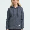 OXMO OXKAREN - Zip-up Sweatshirt - Total Eclipse Melange