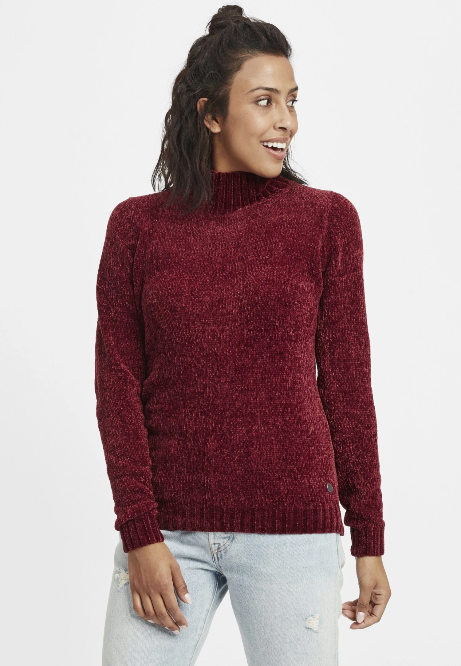 OXMO OXESTELLA - Jumper - Wine Red 1 OXMO OXESTELLA - Jumper - Wine Red