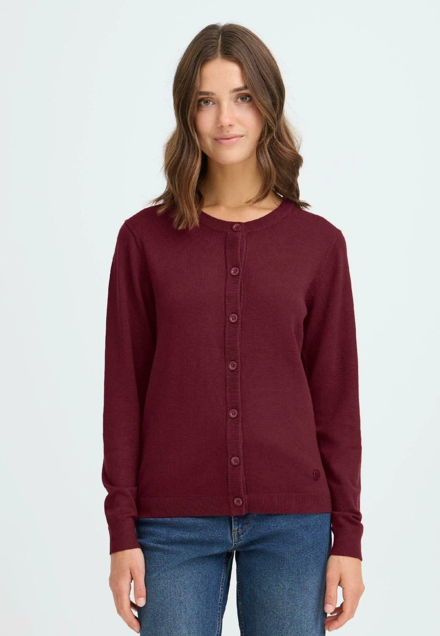 OXMO OXAIDA - Cardigan - Chocolate Truffle 1 OXMO OXAIDA - Cardigan - Chocolate Truffle