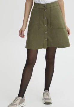 OXMO OXJUNE - A-line Skirt - Olive Night