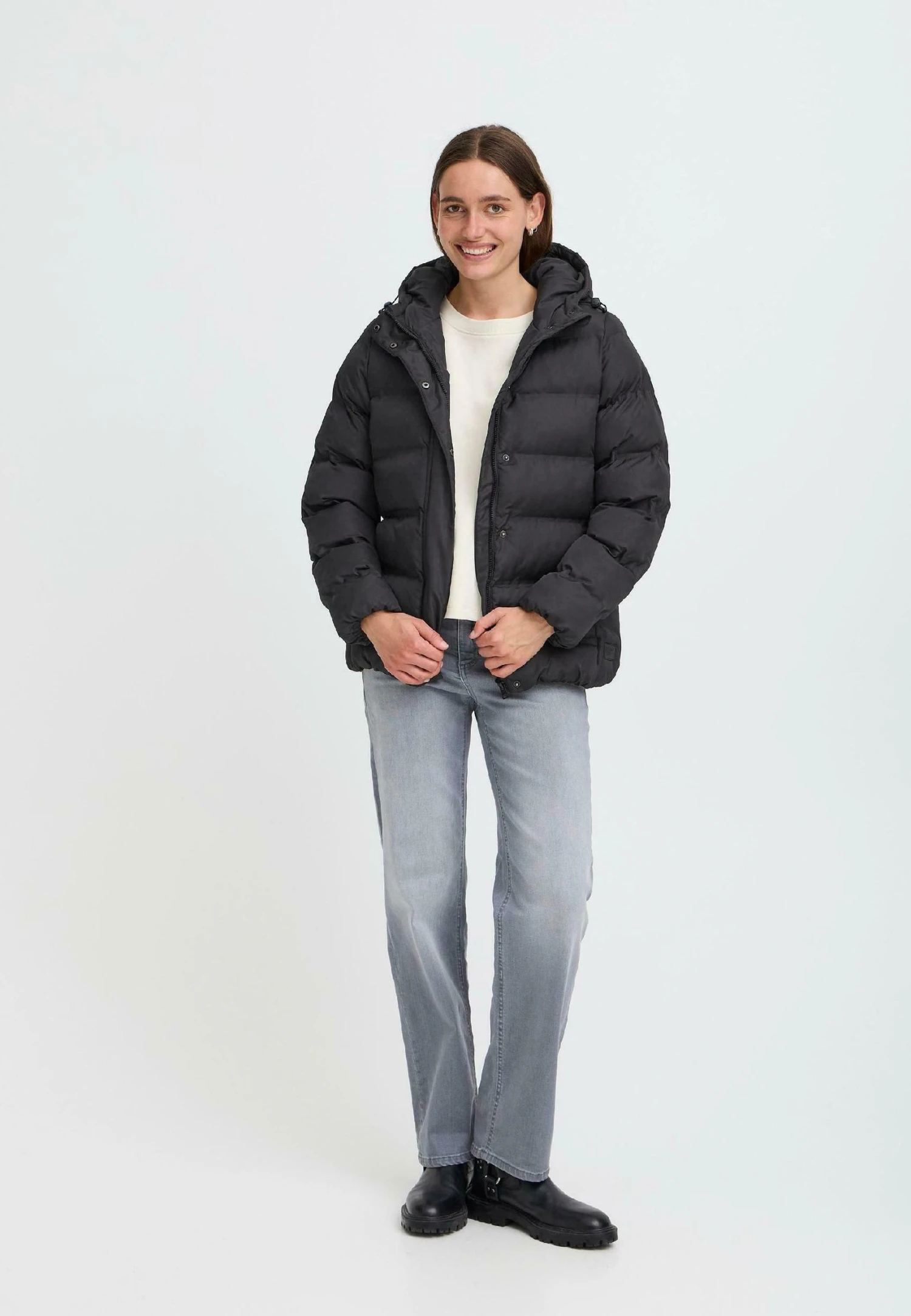 OXMO OXMARIELLA - Winter Jacket - True Black 2 OXMO OXMARIELLA - Winter Jacket - True Black - Image 2