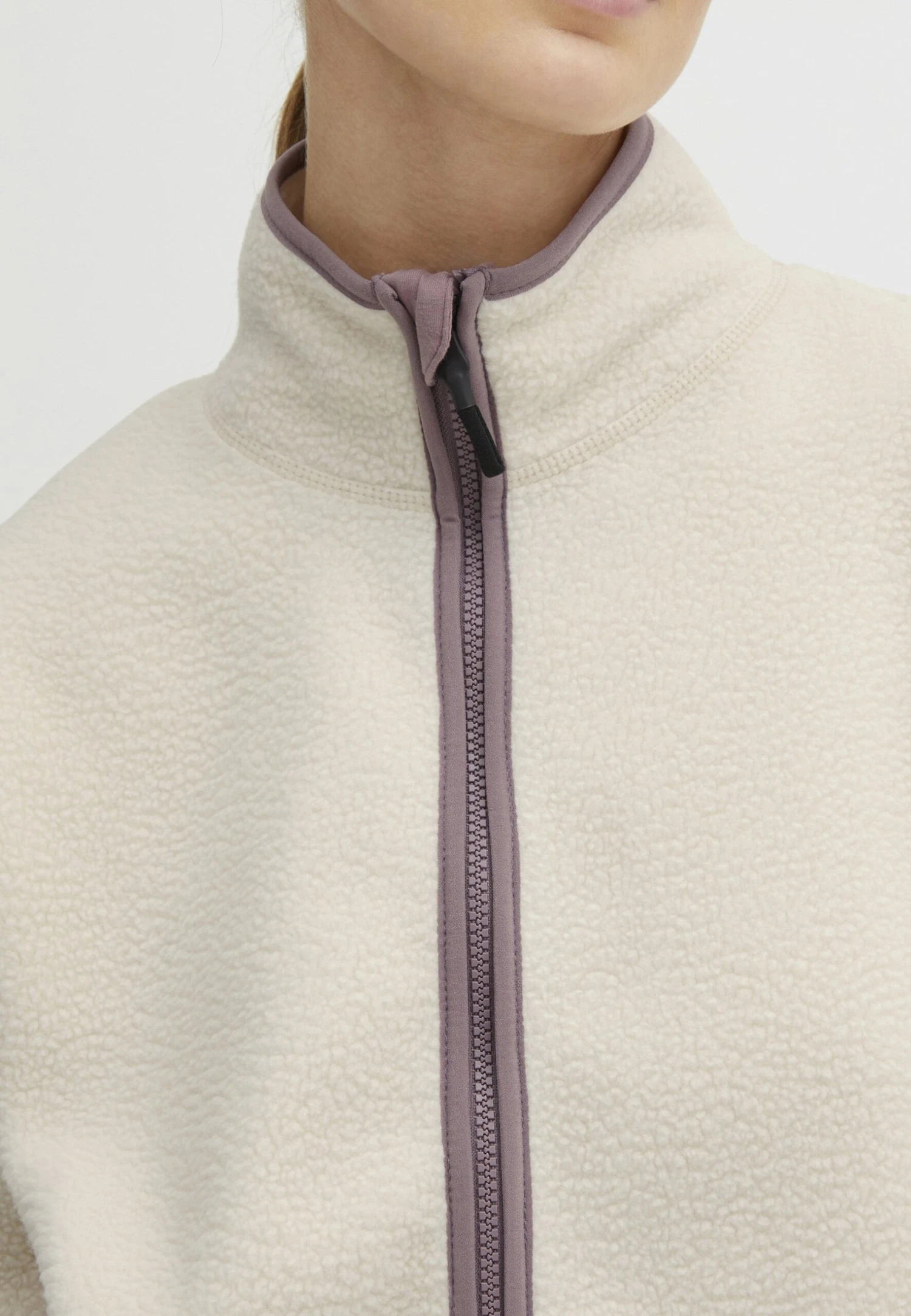 OXMO OXPiper - Fleece Jacket - Birch 4 OXMO OXPiper - Fleece Jacket - Birch - Image 4