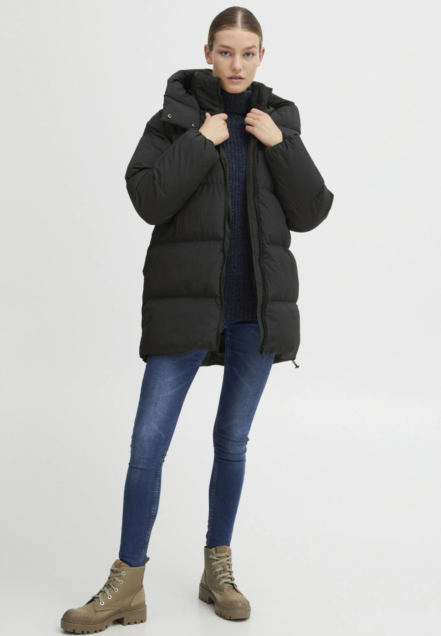 OXMO OXEllie - Winter Coat - Black 2 OXMO OXEllie - Winter Coat - Black - Image 2