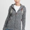 OXMO OXThory - Zip-up Sweatshirt - Dark Grey