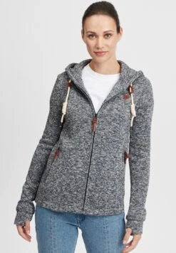 OXMO OXThory - Zip-up Sweatshirt - Dark Grey