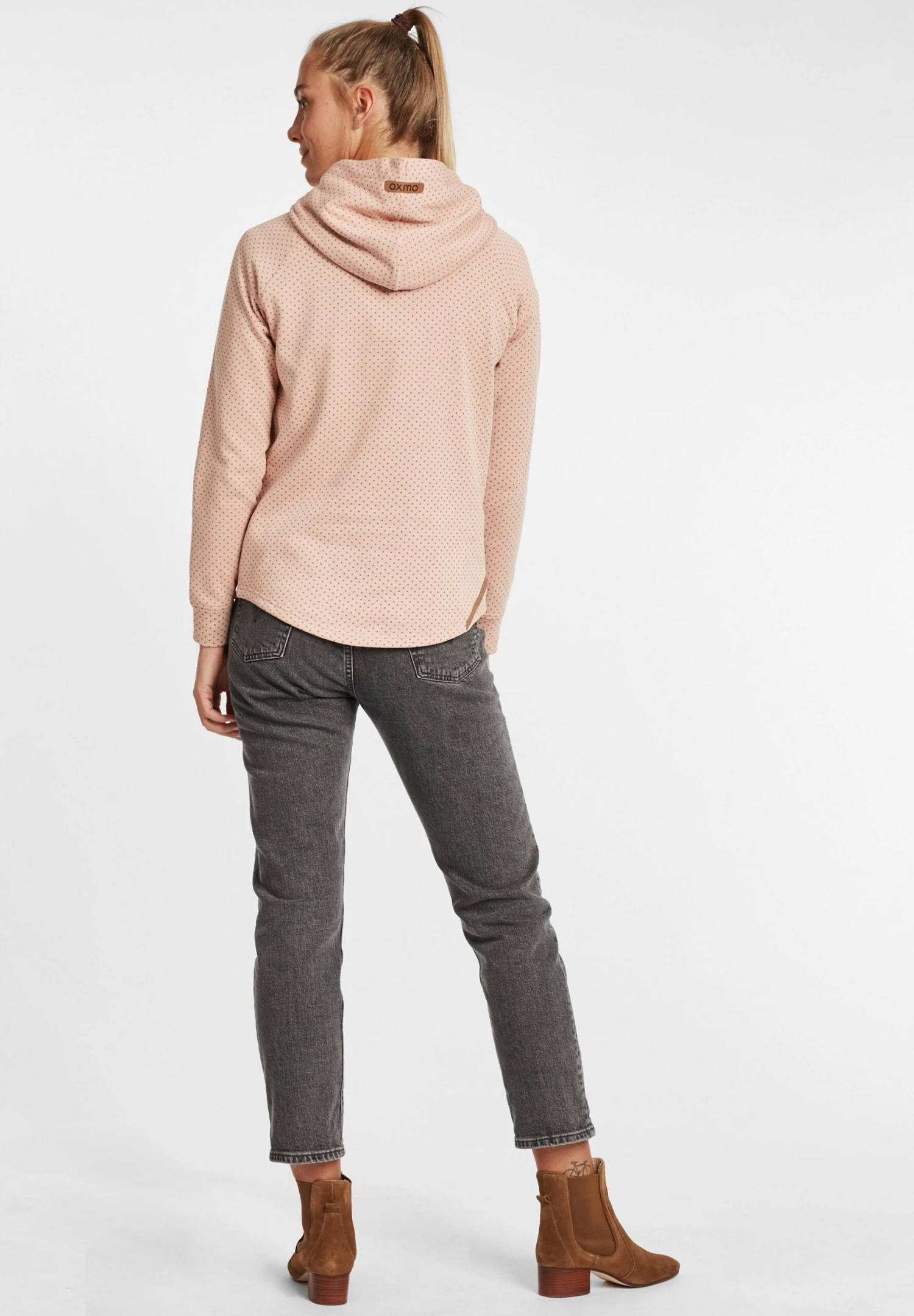 OXMO OXAMINA - Hoodie - Mahogany Rose Melange 3 OXMO OXAMINA - Hoodie - Mahogany Rose Melange - Image 3