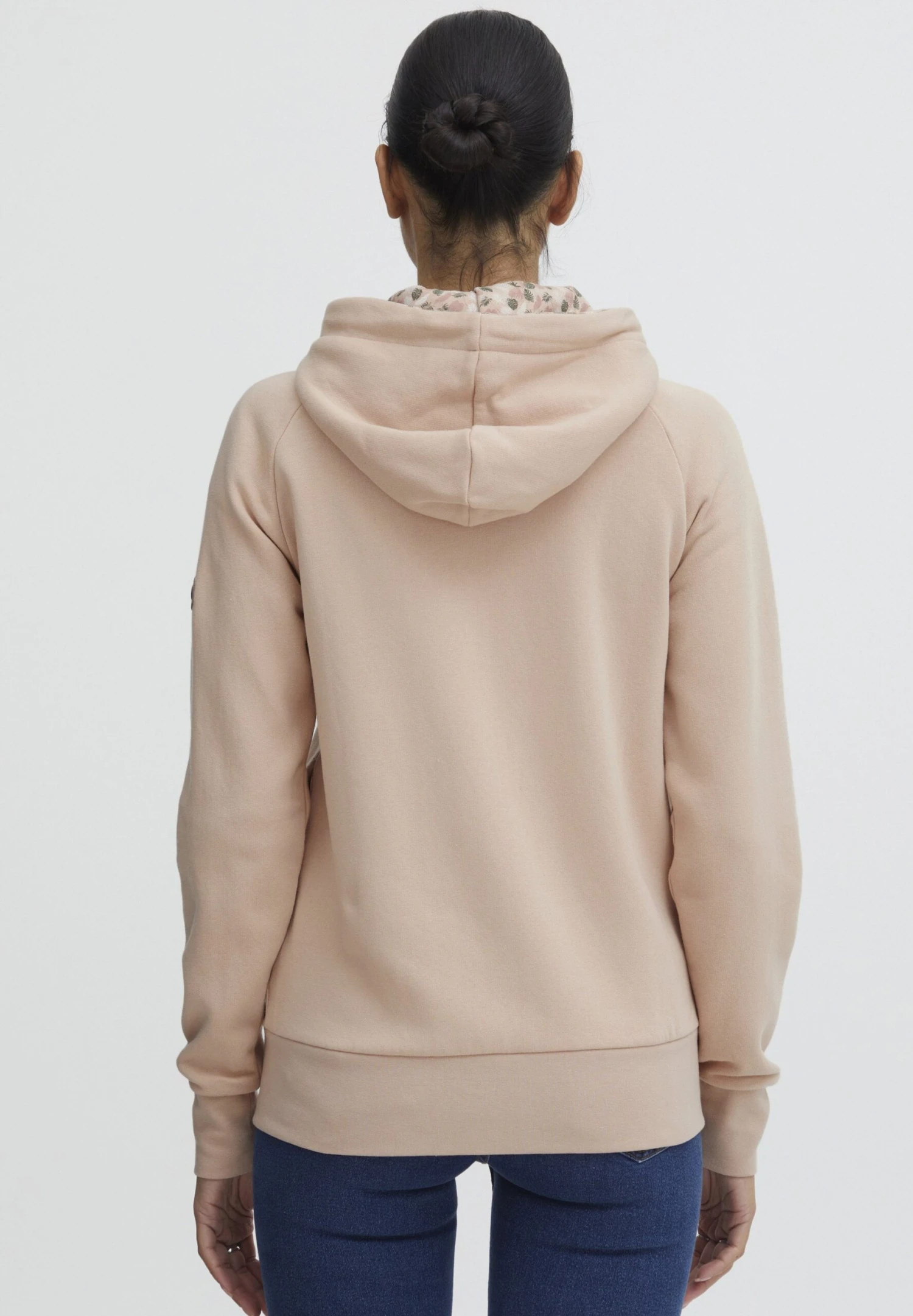 OXMO OXULLA - Zip-up Sweatshirt - Mahogany Rose 3 OXMO OXULLA - Zip-up Sweatshirt - Mahogany Rose - Image 3