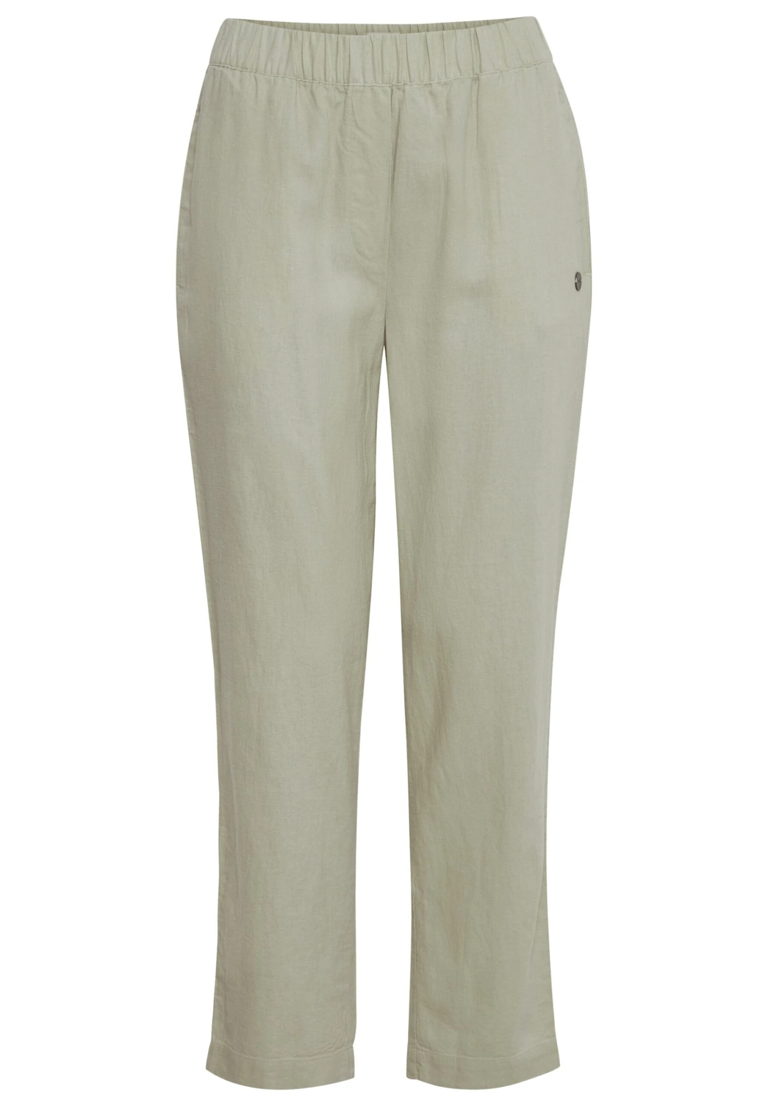 OXMO OXALFA LINEN MIX - Trousers - Seagrass 6 OXMO OXALFA LINEN MIX - Trousers - Seagrass - Image 6