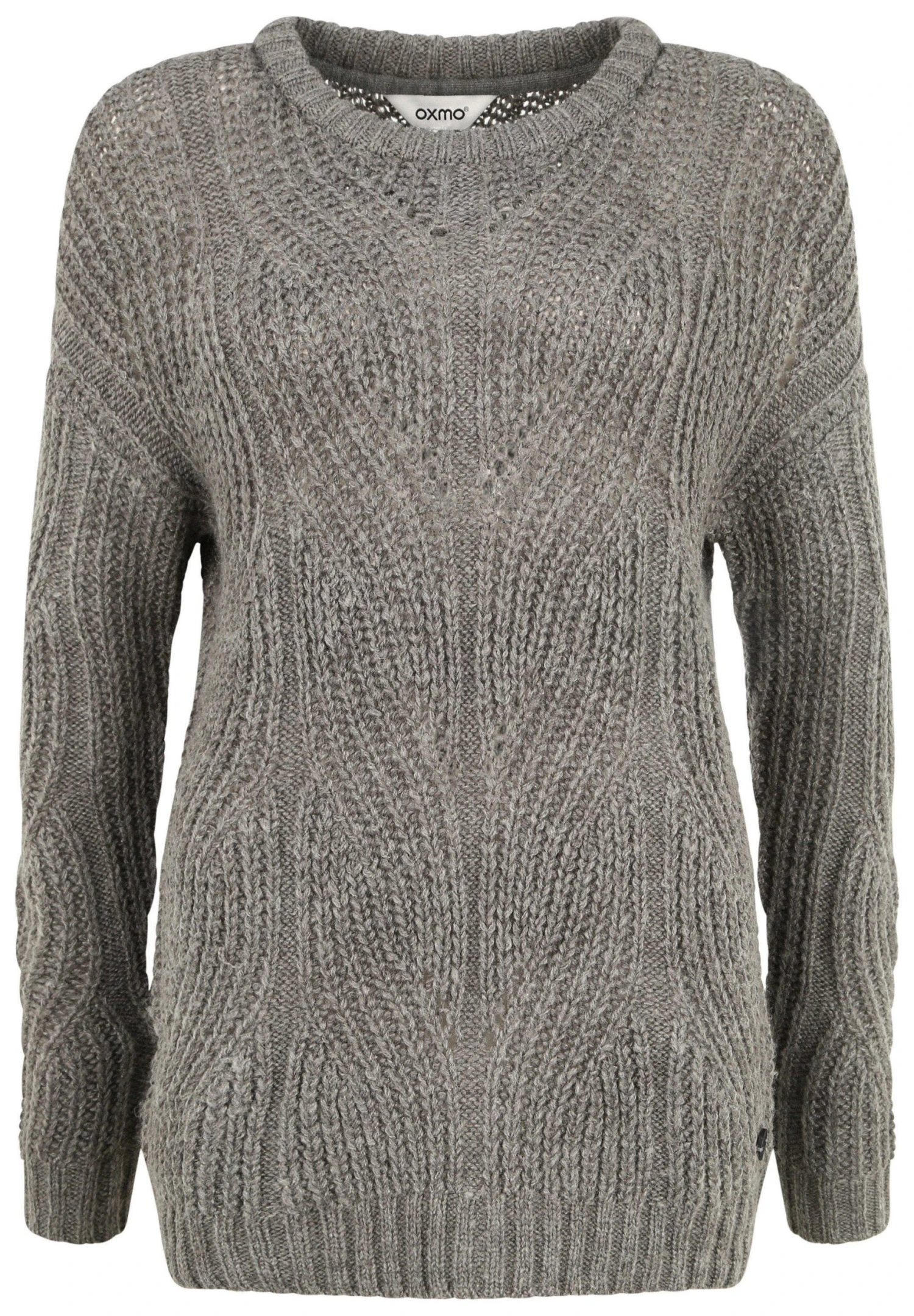 OXMO OXChiara - Jumper - Medium Grey Melange 6 OXMO OXChiara - Jumper - Medium Grey Melange - Image 6