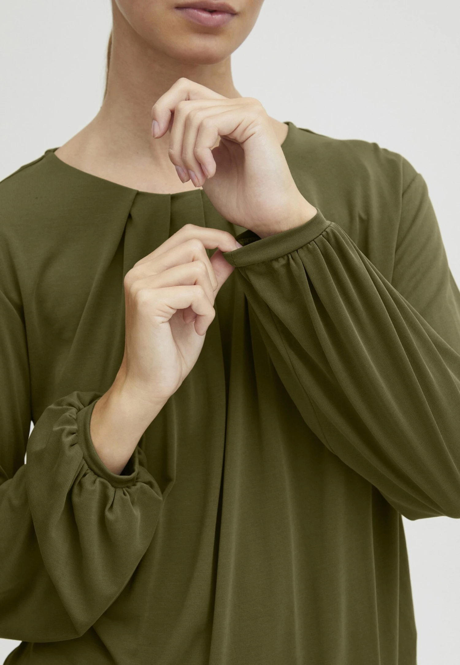 OXMO OXHAL - Blouse - Military Olive 5 OXMO OXHAL - Blouse - Military Olive - Image 5