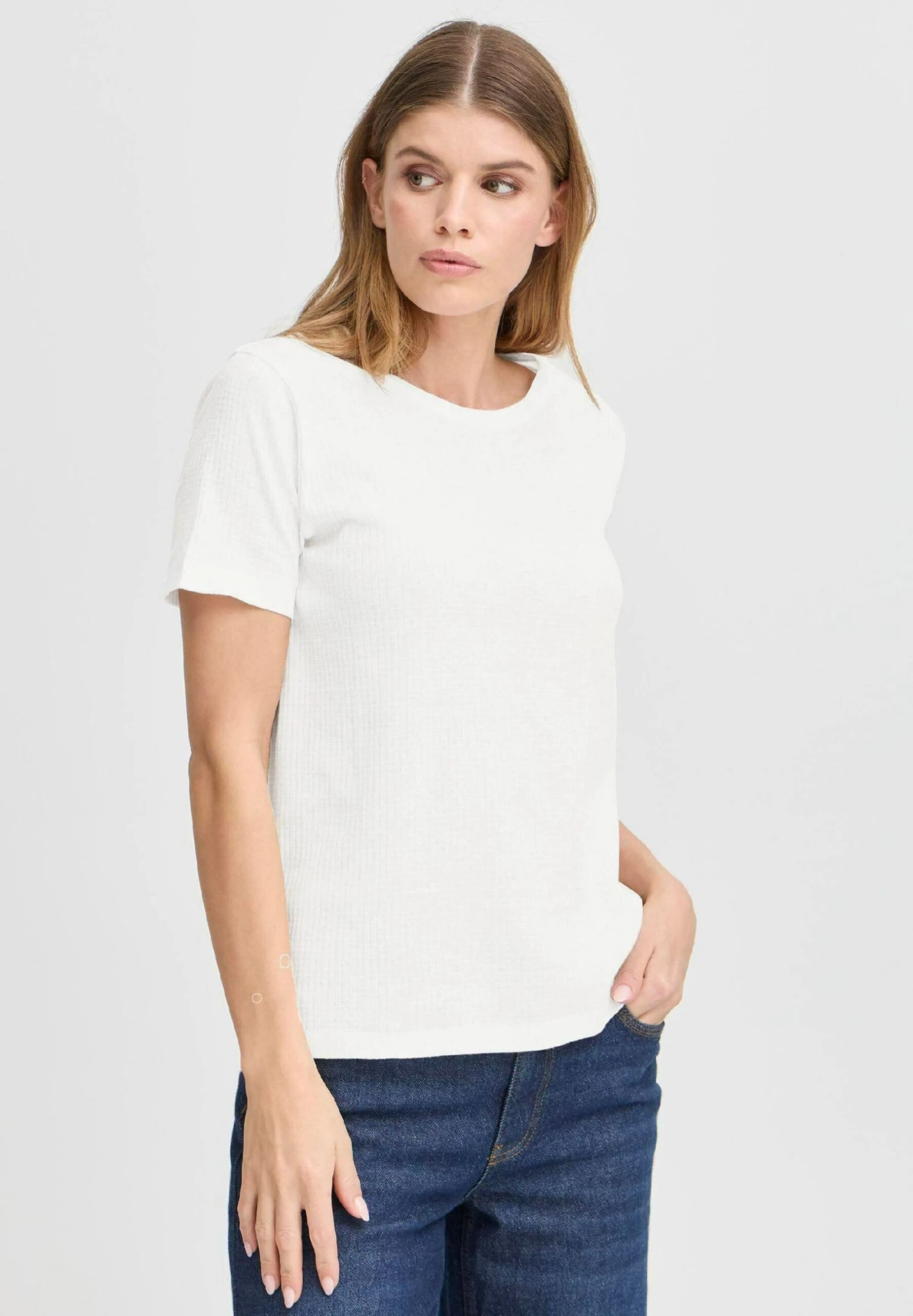 OXMO OXPIM - Basic T-shirt - Off White 5 OXMO OXPIM - Basic T-shirt - Off White - Image 5