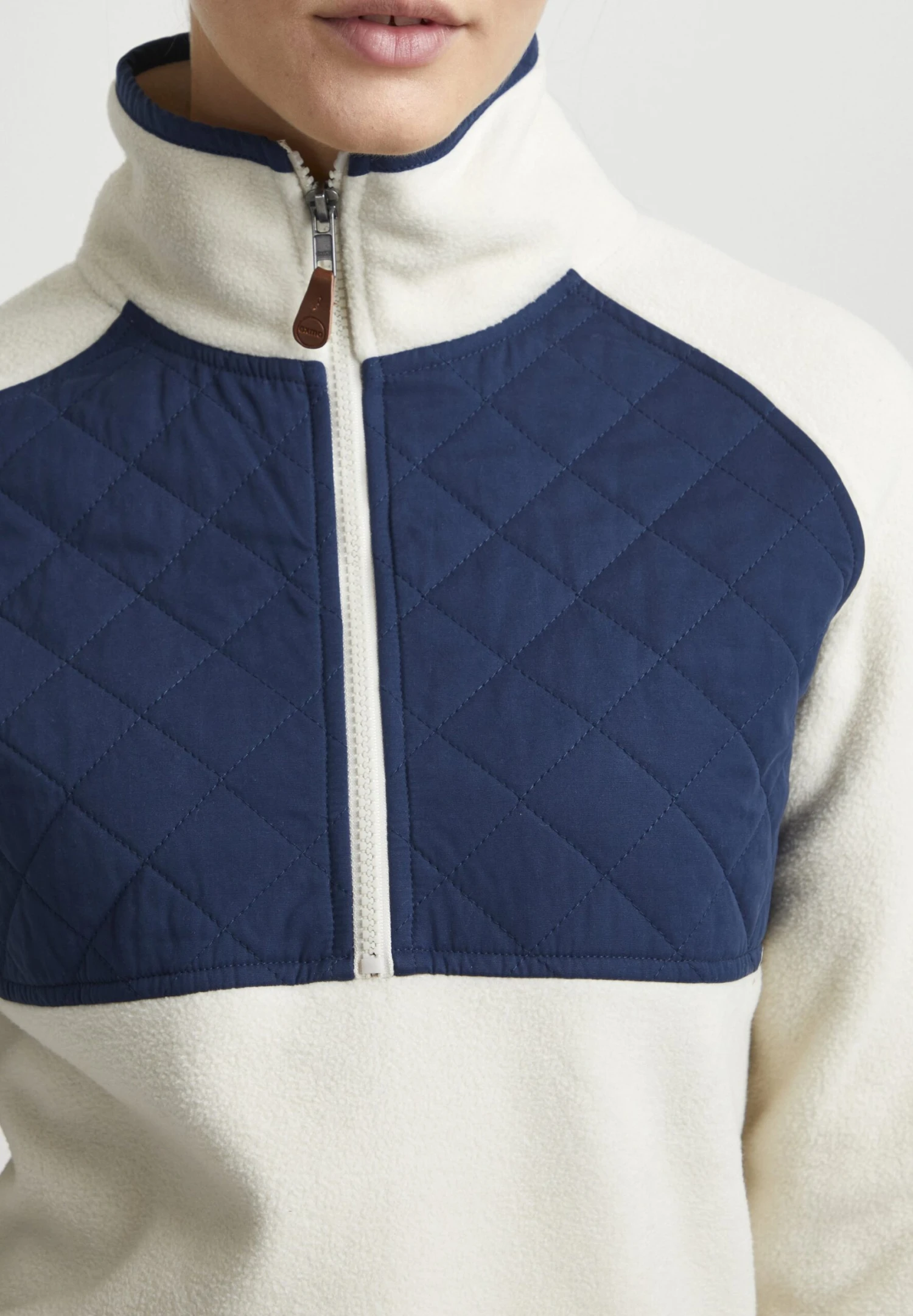 OXMO OXMalita - Fleece Jumper - Oatmeal 4 OXMO OXMalita - Fleece Jumper - Oatmeal - Image 4