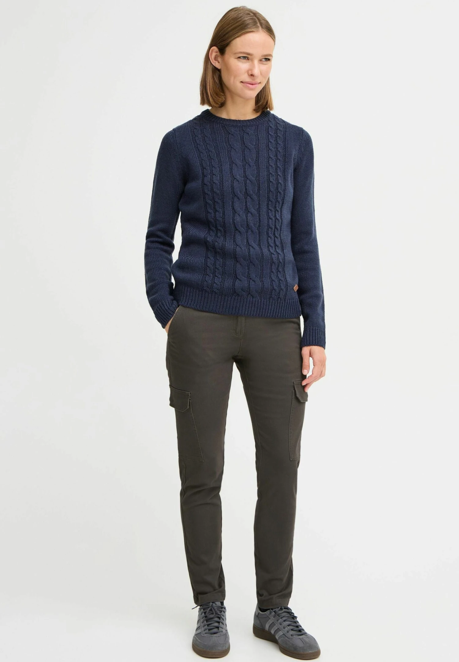 OXMO OXPALER SLIM FIT - Cargo Trousers - Ebony 2 OXMO OXPALER SLIM FIT - Cargo Trousers - Ebony - Image 2