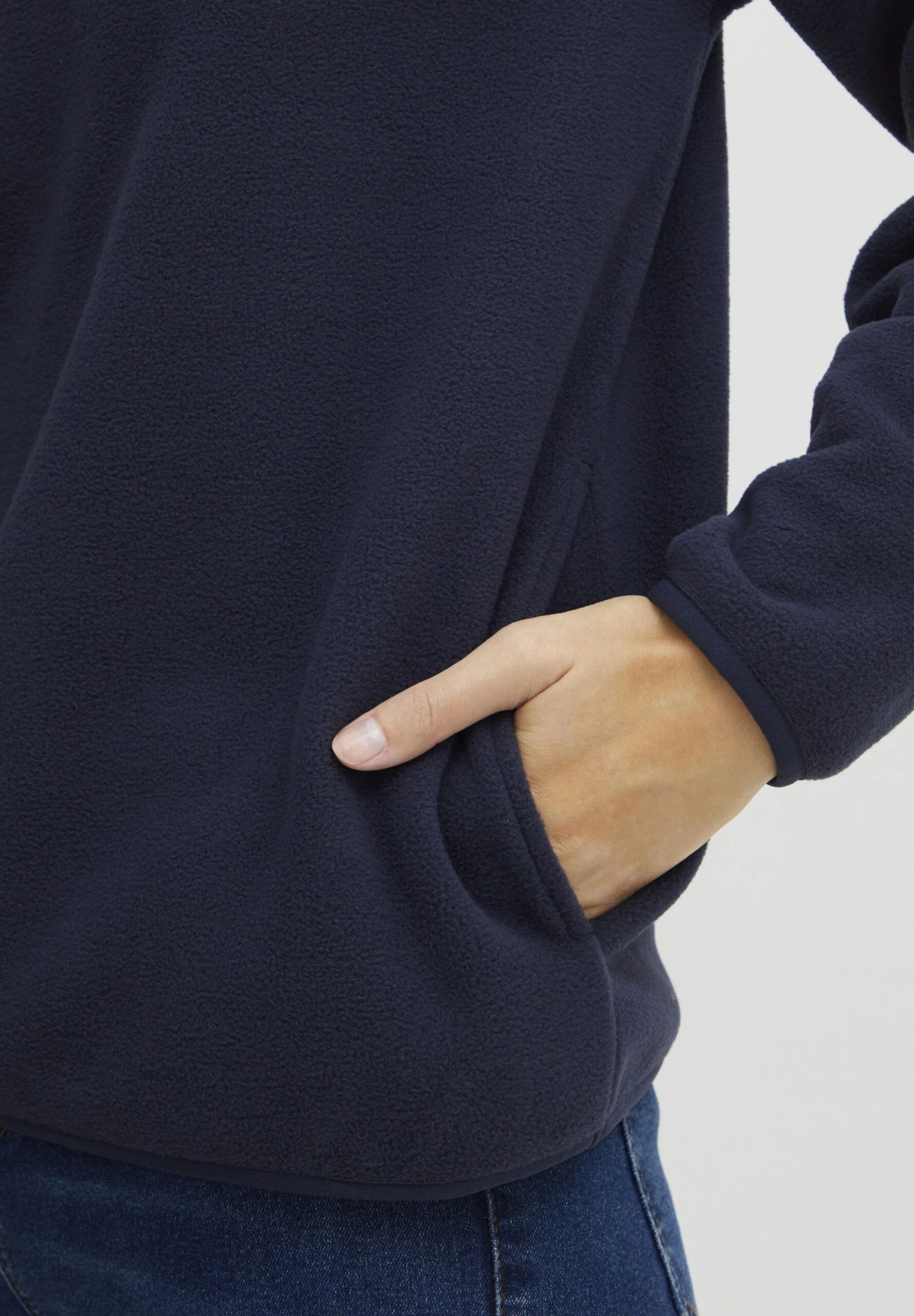 OXMO OXNyfine - Fleece Jumper - Total Eclipse 5 OXMO OXNyfine - Fleece Jumper - Total Eclipse - Image 5