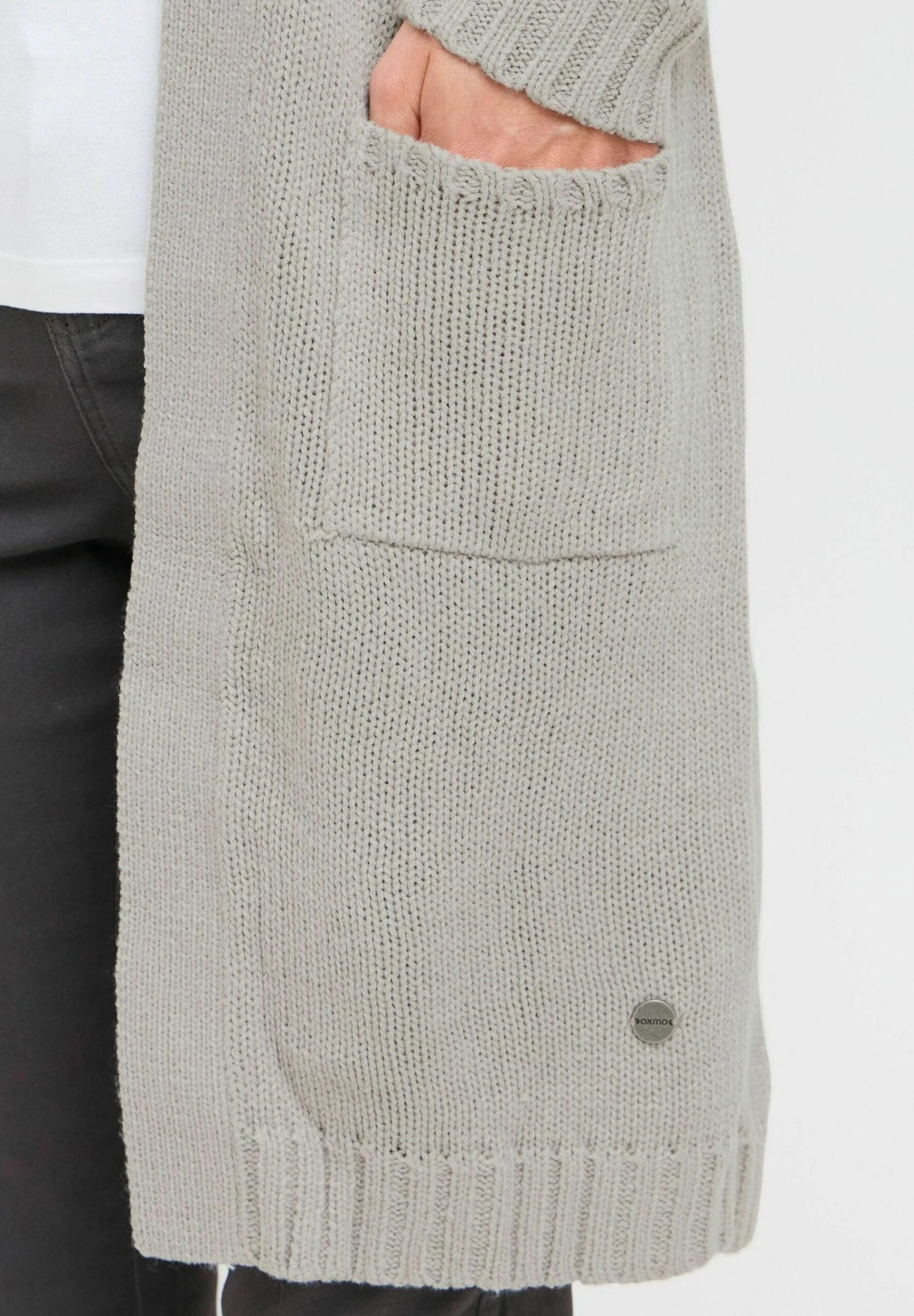 OXMO OXCABBA - Cardigan - Mid Grey 4 OXMO OXCABBA - Cardigan - Mid Grey - Image 4