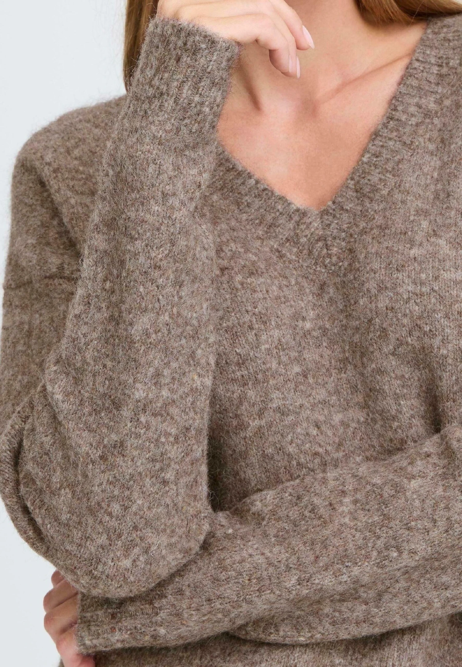 OXMO IHSELMA - Jumper - Grey Melange 5 OXMO IHSELMA - Jumper - Grey Melange - Image 5