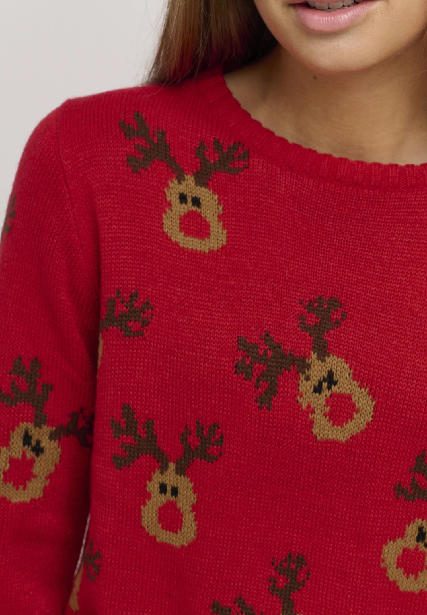 OXMO OXChristel - Jumper - Chinese Red 4 OXMO OXChristel - Jumper - Chinese Red - Image 4