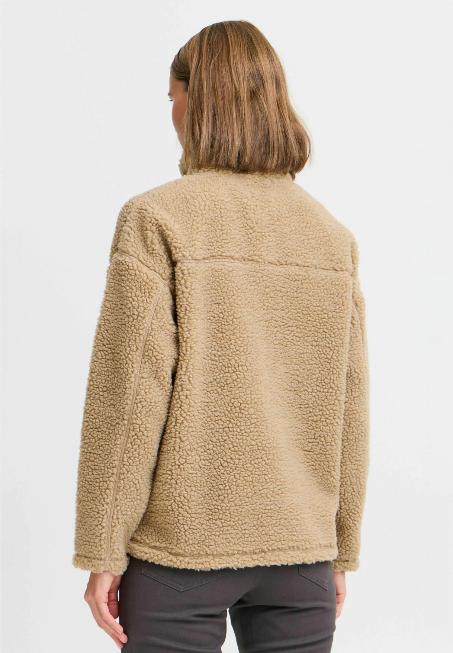 OXMO Fleece Jumper - Dune 3 OXMO Fleece Jumper - Dune - Image 3