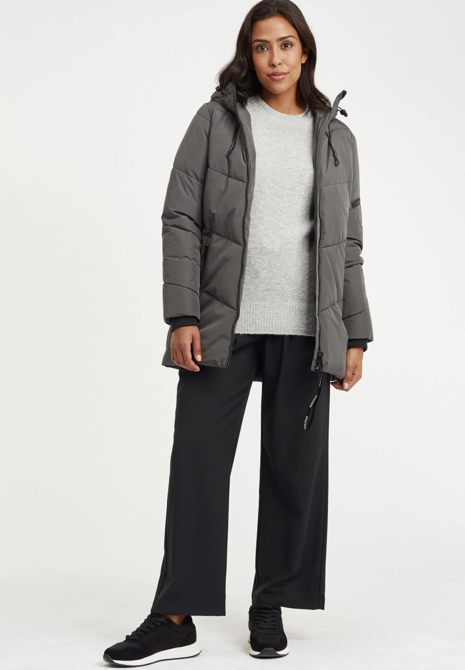 OXMO OXJunchen - Winter Coat - Iron Gate 2 OXMO OXJunchen - Winter Coat - Iron Gate - Image 2