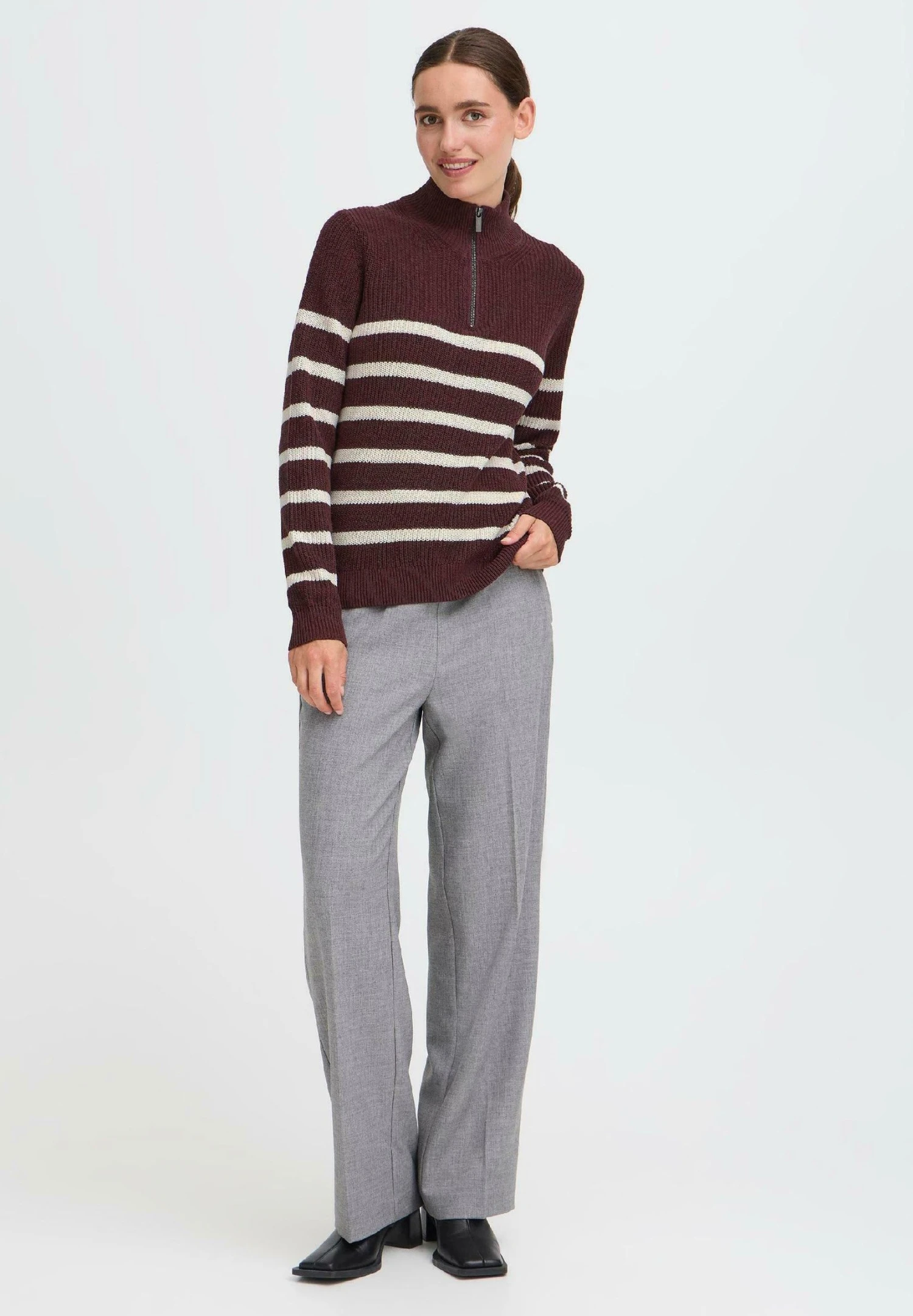 OXMO FRSANVA - Jumper - Fudge Mix 2 OXMO FRSANVA - Jumper - Fudge Mix - Image 2