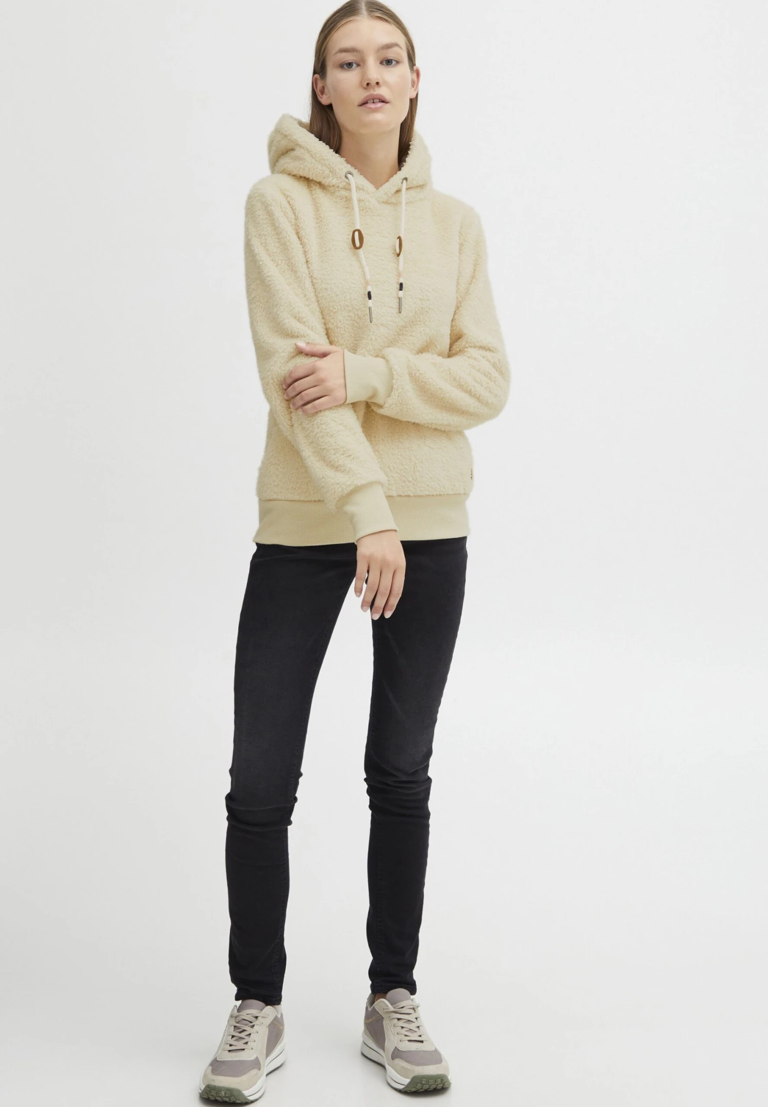 OXMO OXAnniken - Fleece Jumper - Cloud Dancer 2 OXMO OXAnniken - Fleece Jumper - Cloud Dancer - Image 2