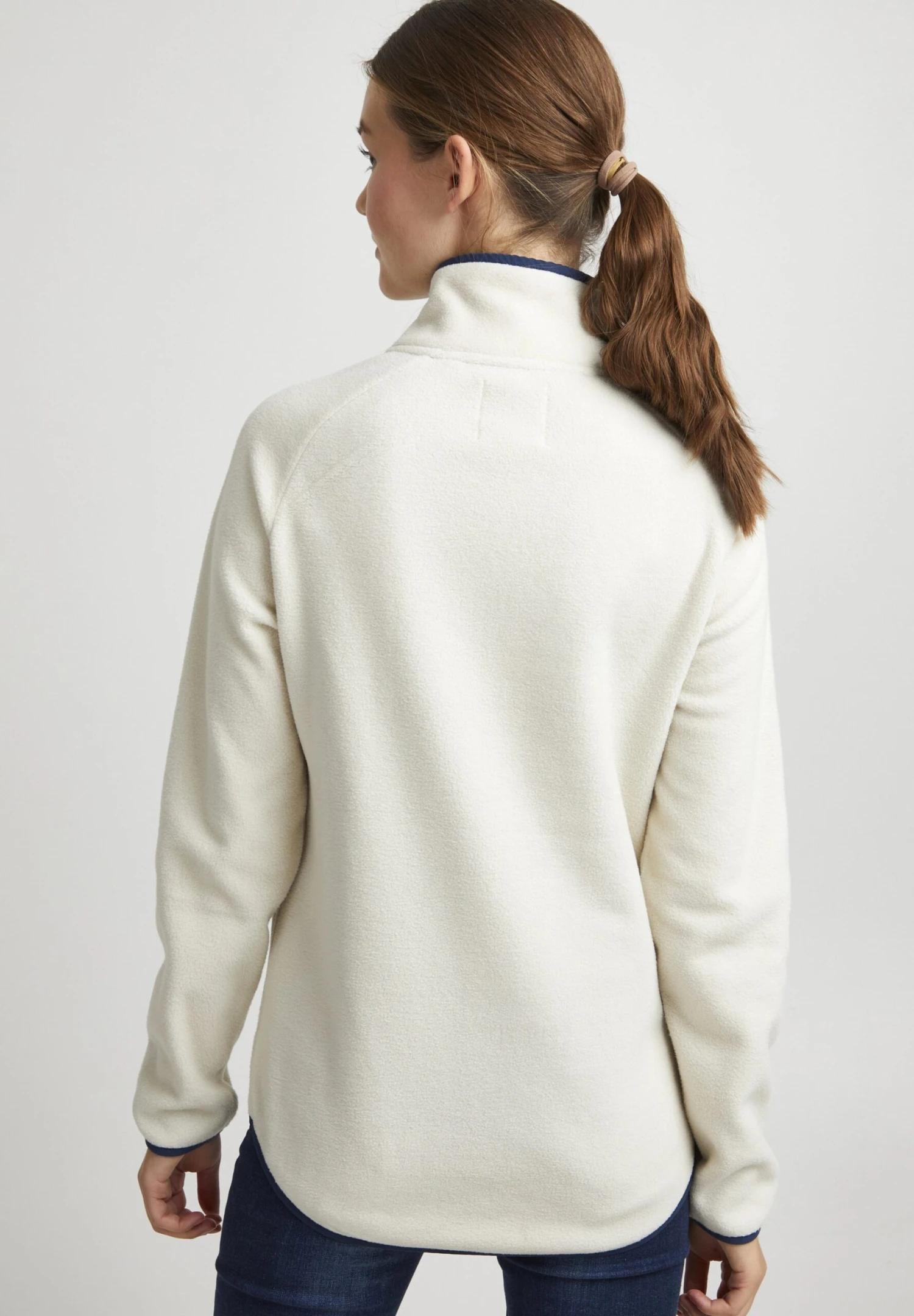 OXMO OXMalita - Fleece Jumper - Oatmeal 3 OXMO OXMalita - Fleece Jumper - Oatmeal - Image 3