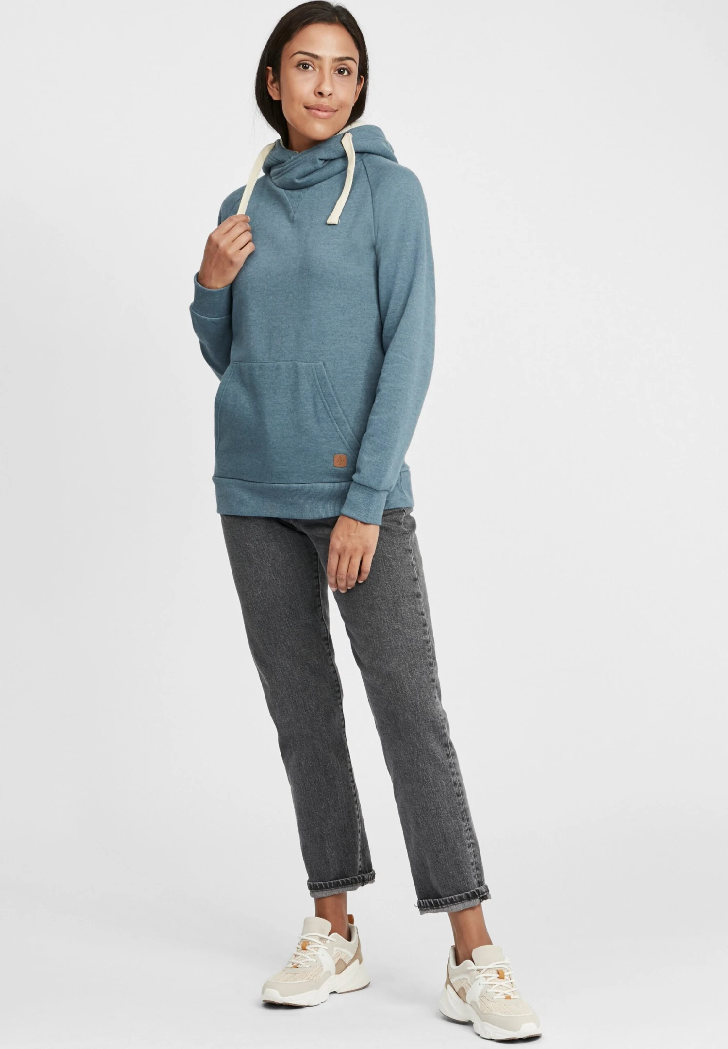 OXMO OXJulia - Hoodie - Ensign Blue Teddy 2 OXMO OXJulia - Hoodie - Ensign Blue Teddy - Image 2