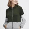 OXMO OXOmanna - Zip-up Sweatshirt - Climbing Ivy