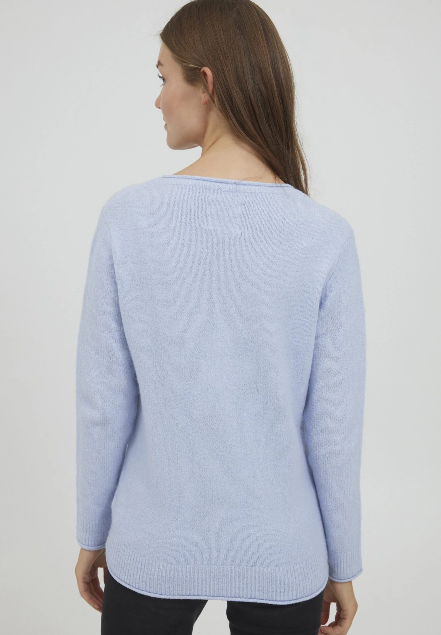 OXMO OXILVA - Jumper - Brunnera Blue Melange 3 OXMO OXILVA - Jumper - Brunnera Blue Melange - Image 3