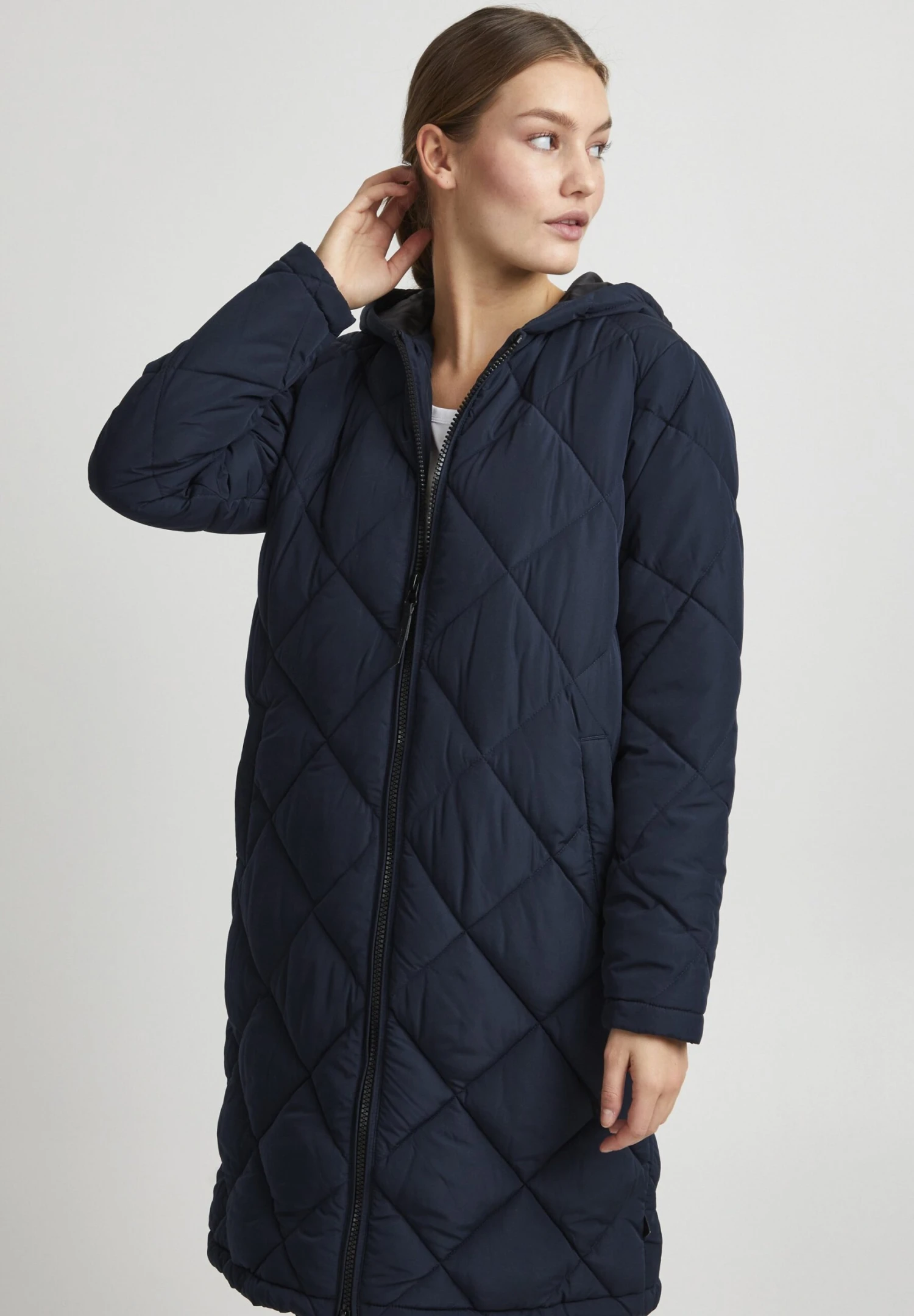 OXMO OXStanca - Winter Coat - Dark Blue 1 OXMO OXStanca - Winter Coat - Dark Blue