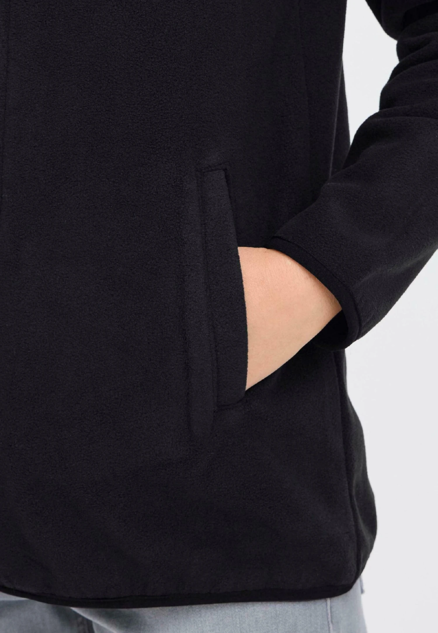 OXMO OXNETE - Fleece Jacket - Black 5 OXMO OXNETE - Fleece Jacket - Black - Image 5