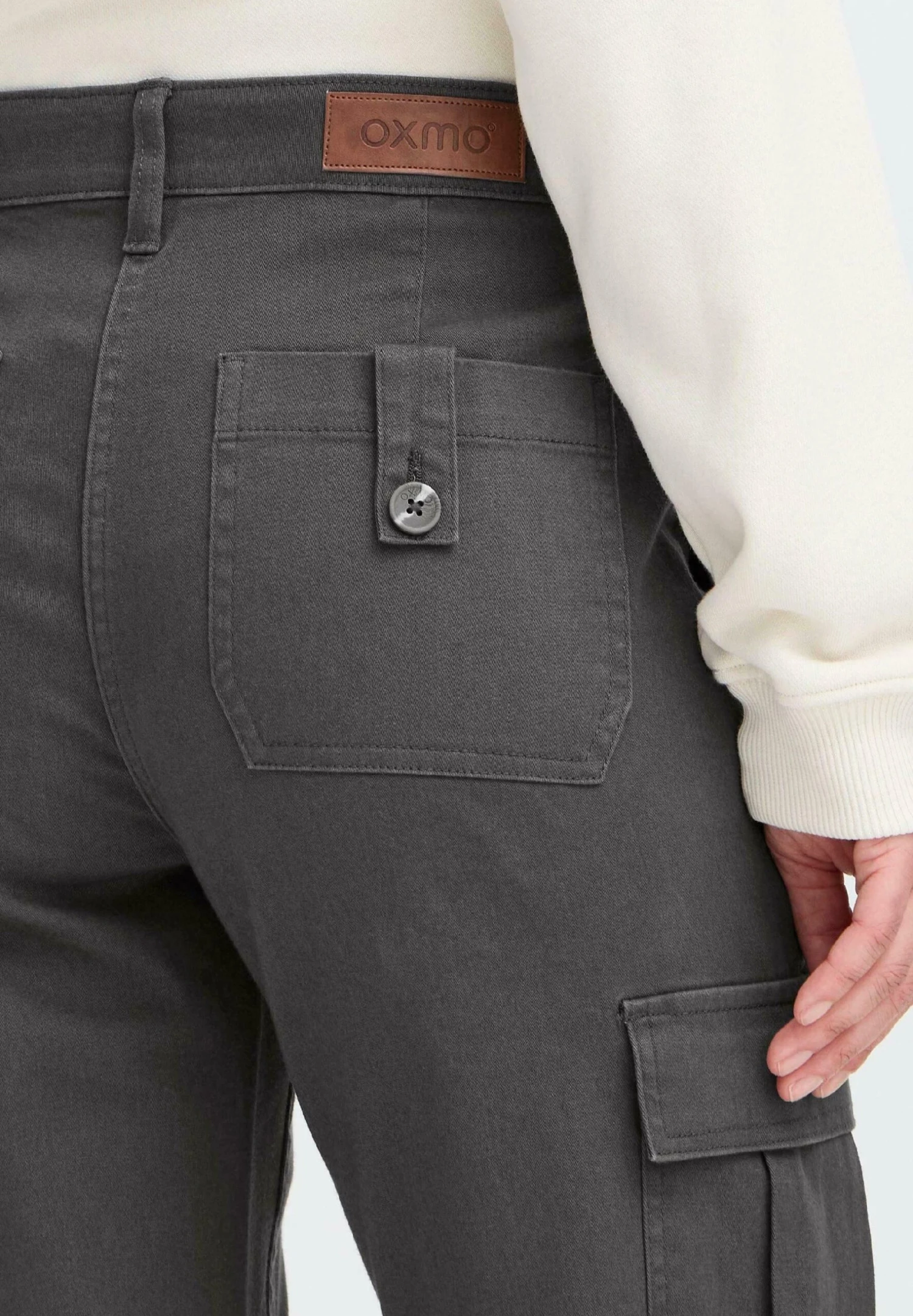 OXMO OXIBEN - Cargo Trousers - Forged Iron 5 OXMO OXIBEN - Cargo Trousers - Forged Iron - Image 5