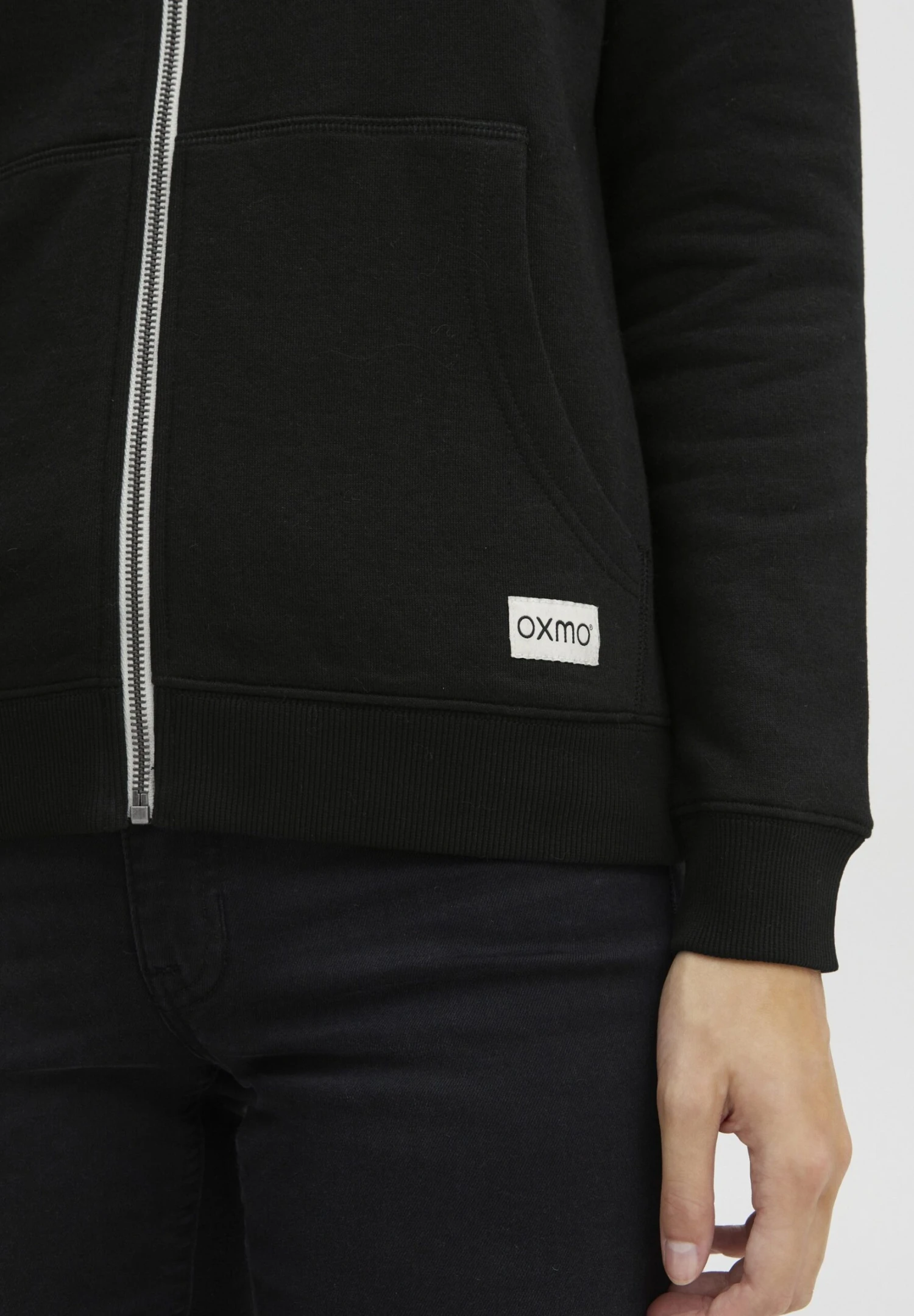 OXMO OXBINJI - Zip-up Sweatshirt - Black 5 OXMO OXBINJI - Zip-up Sweatshirt - Black - Image 5