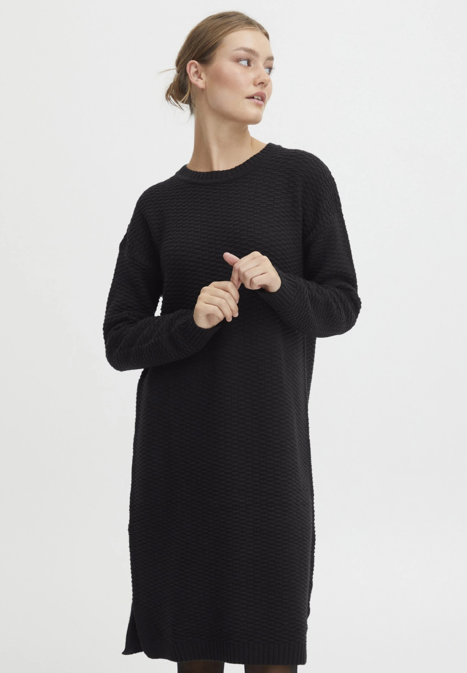 OXMO OXMILIKA - Jumper Dress - Black 1 OXMO OXMILIKA - Jumper Dress - Black