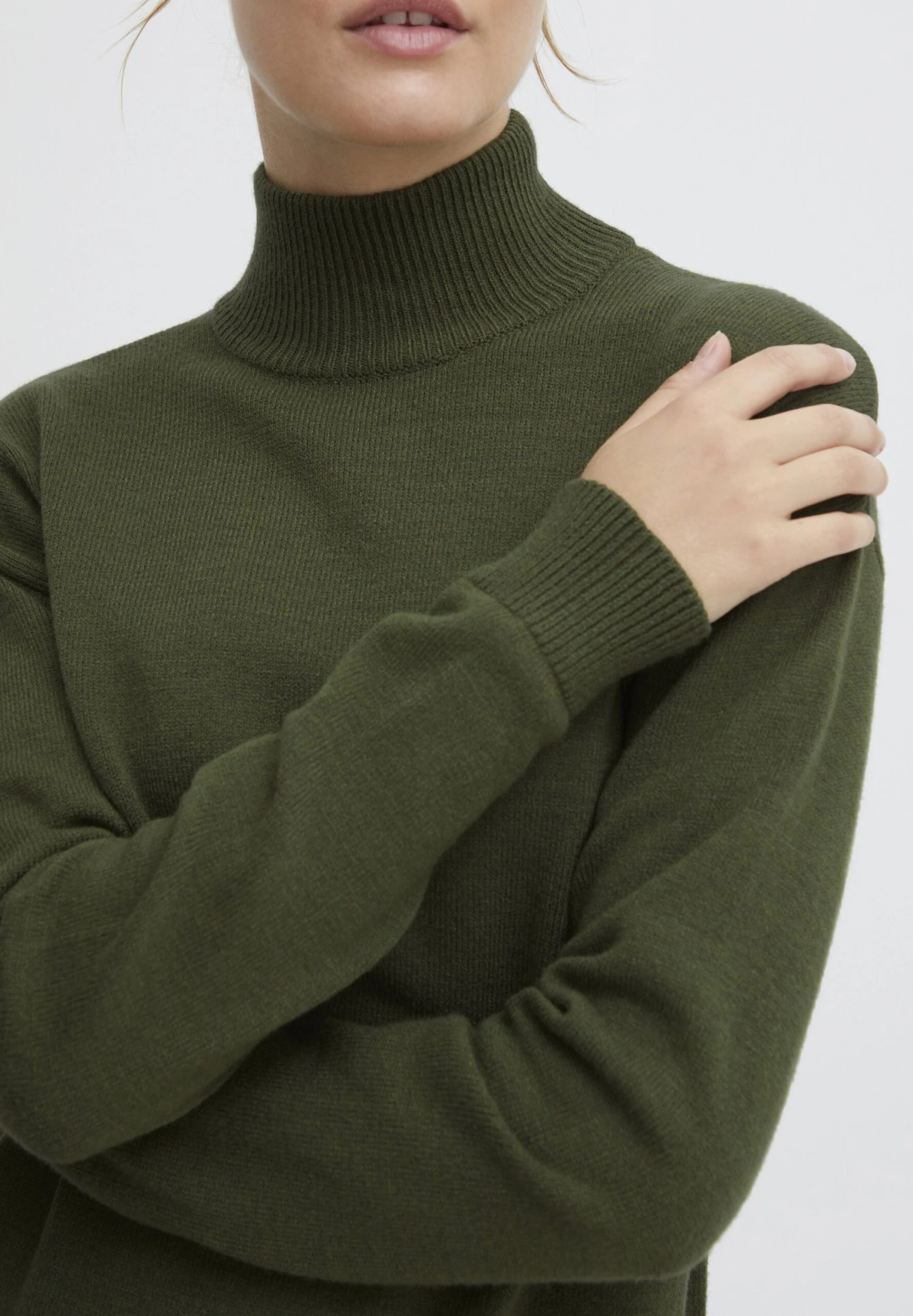 OXMO OXRatina - Jumper - Rifle Green Melange 4 OXMO OXRatina - Jumper - Rifle Green Melange - Image 4