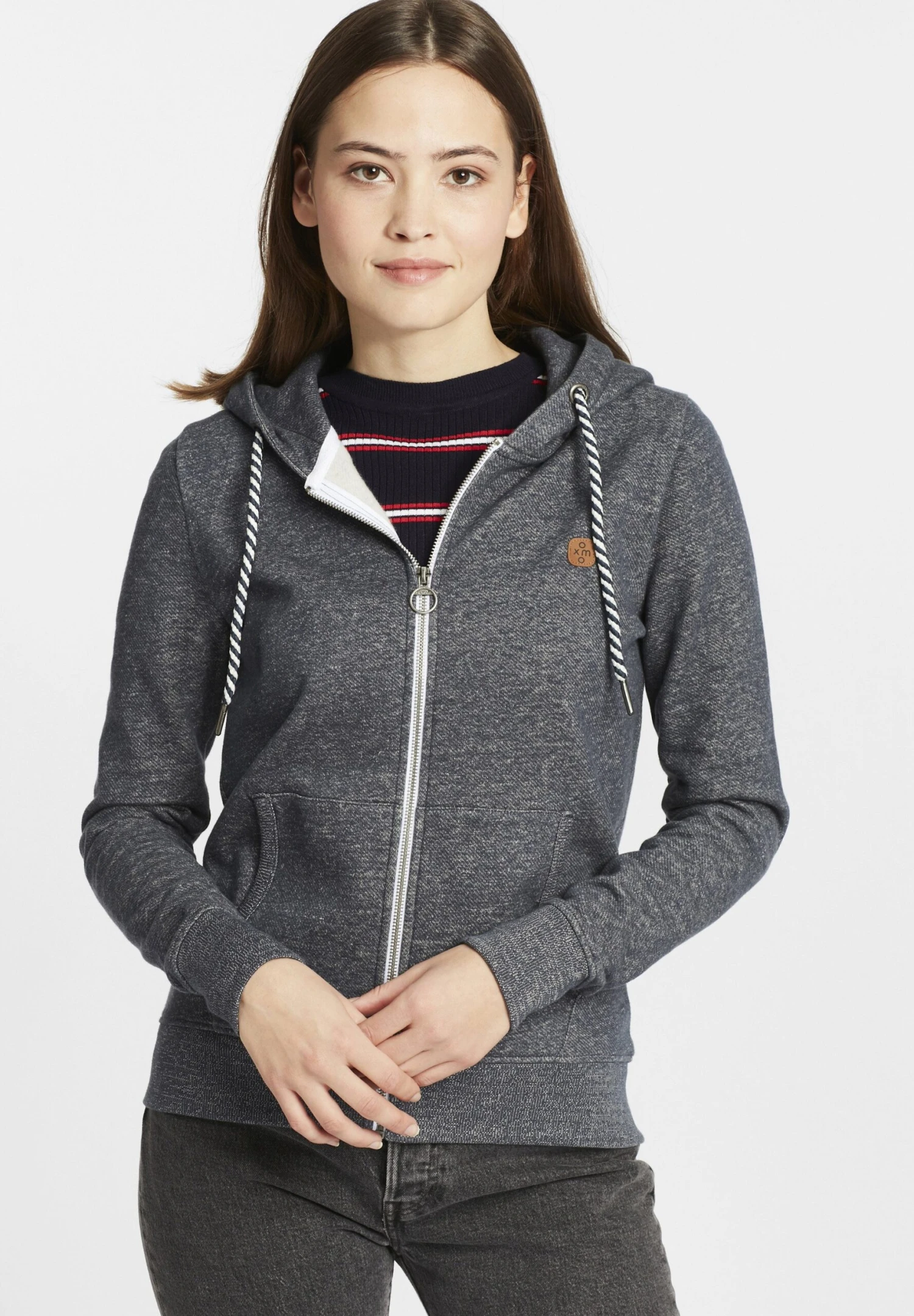 OXMO OXCelia - Zip-up Sweatshirt - Insignia Blue 1 OXMO OXCelia - Zip-up Sweatshirt - Insignia Blue
